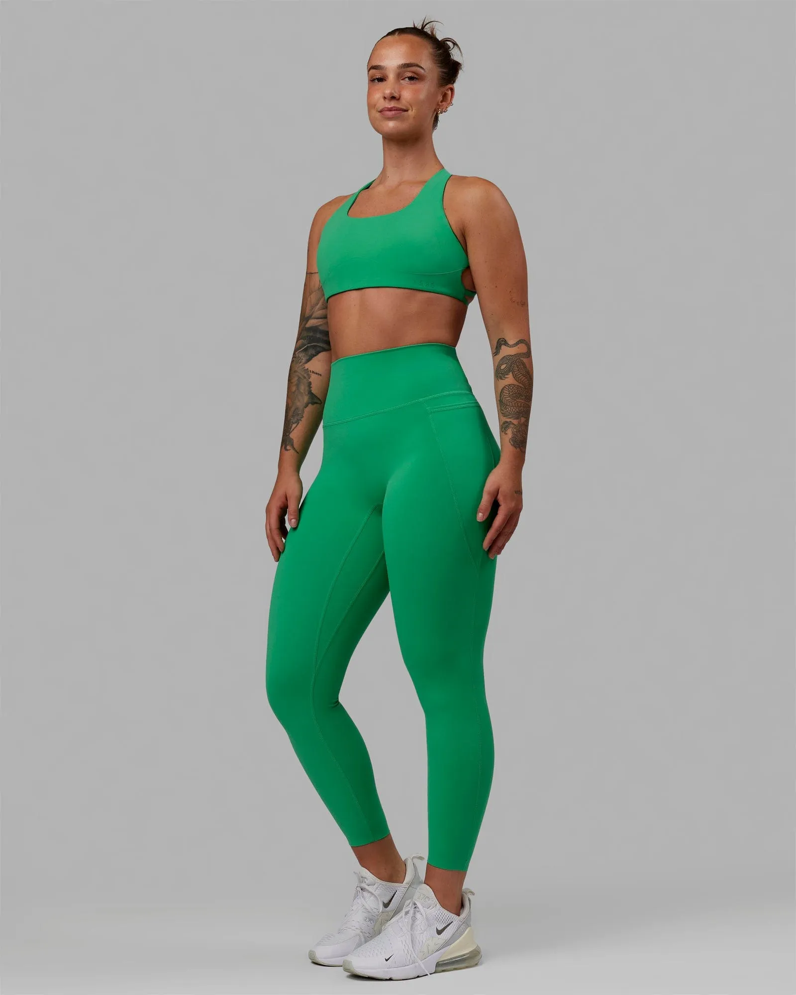 Elixir 7/8 Length Tights With Pockets - Holly Green sold by LSKD product image thumbnail 5