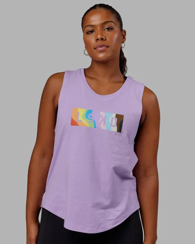 Luna Tank - Pride-Pale Lilac sold by LSKD