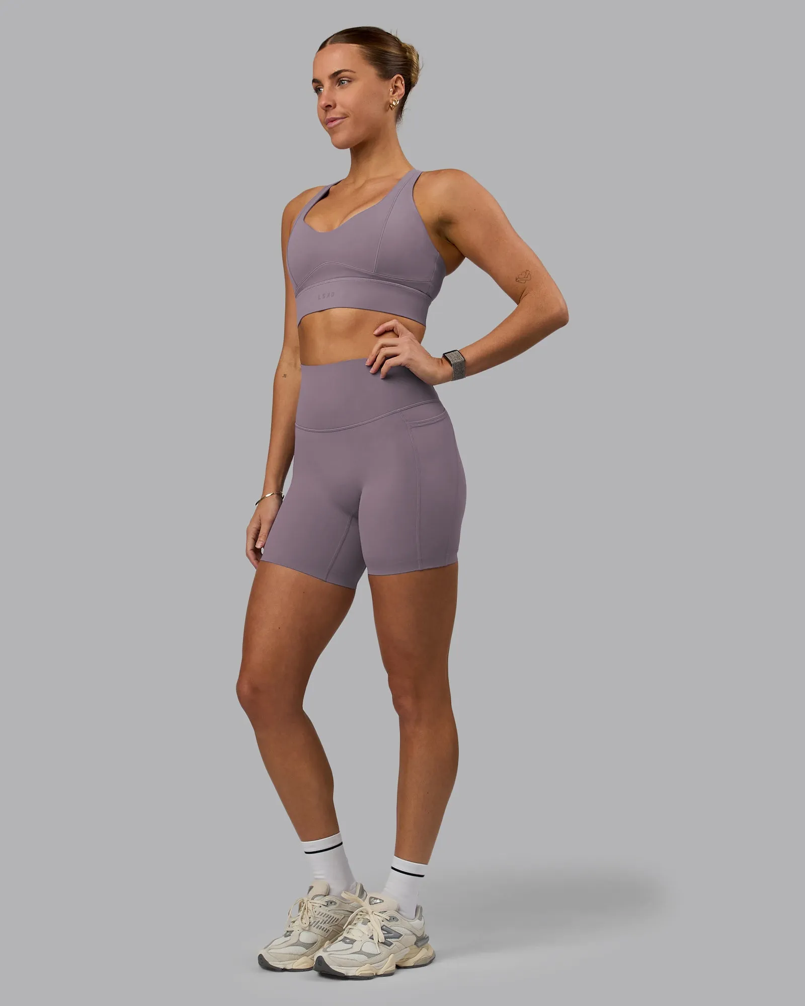 Sculpt Sports Bra - Purple Sage sold by LSKD product image thumbnail 4