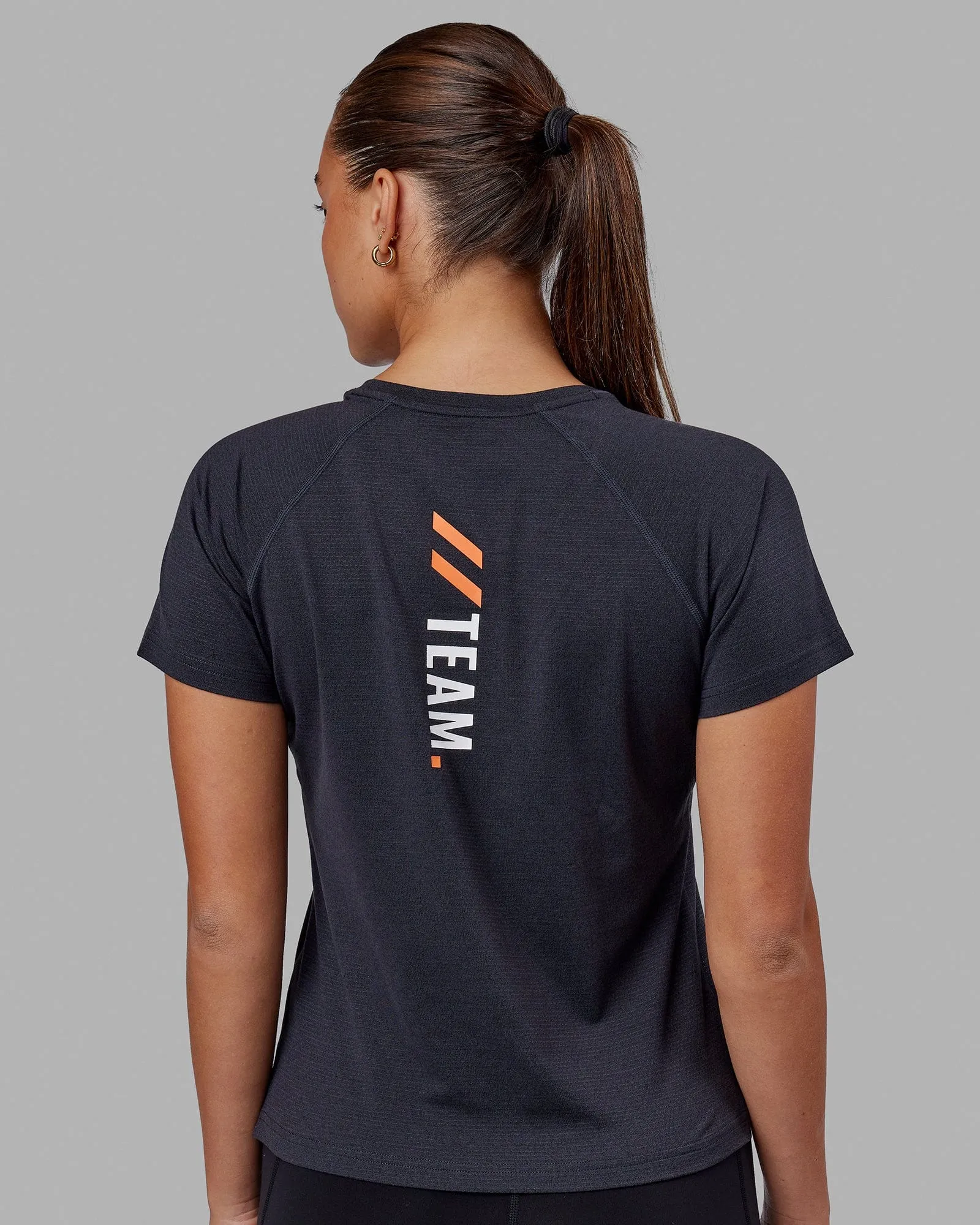 LSKD x Fitstop VapourFLX Trainer Tee - Black Marl sold by LSKD product image thumbnail 4