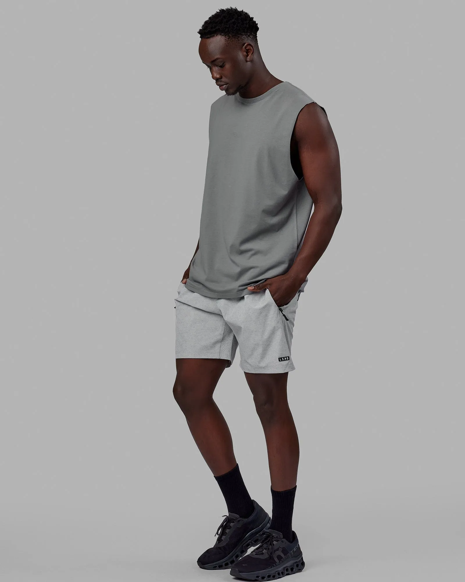 Base FLXCotton Tank - Graphite sold by LSKD product image thumbnail 4