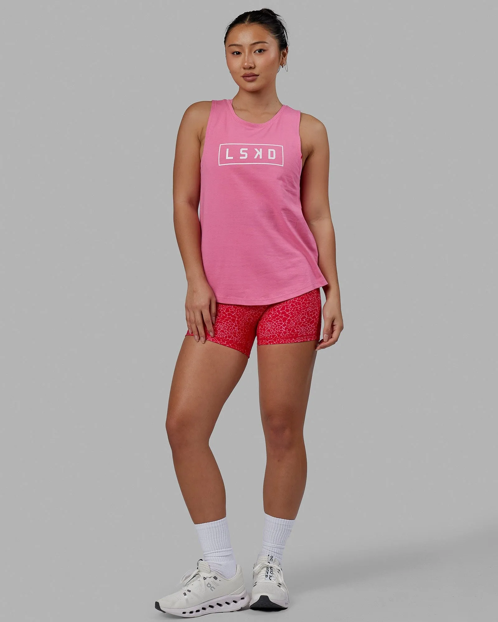 Luna Tank - Pink Rose-White sold by LSKD product image thumbnail 5
