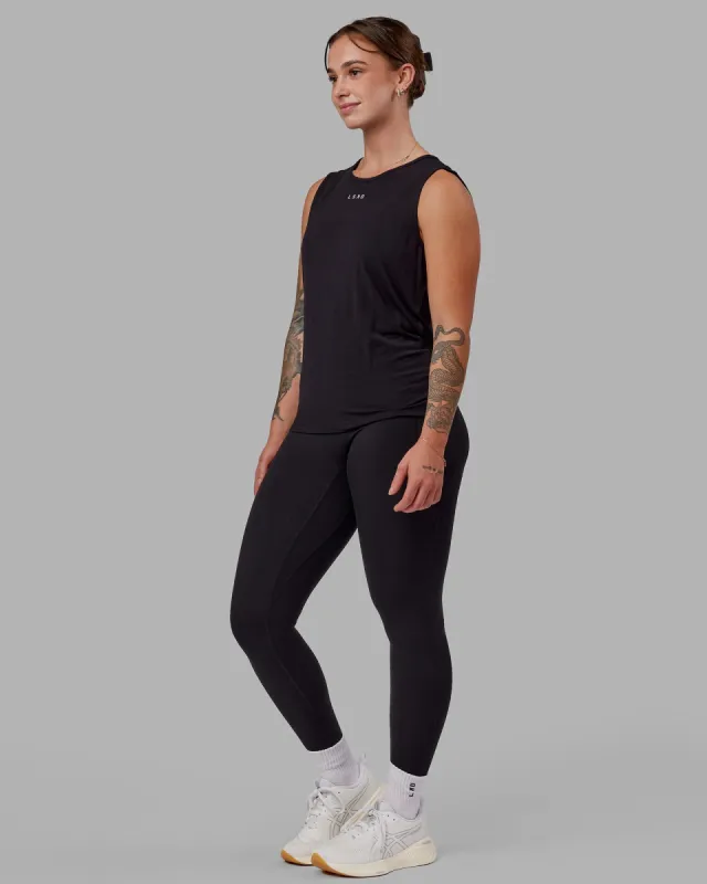 Swivel Open Back Tank - Black sold by LSKD