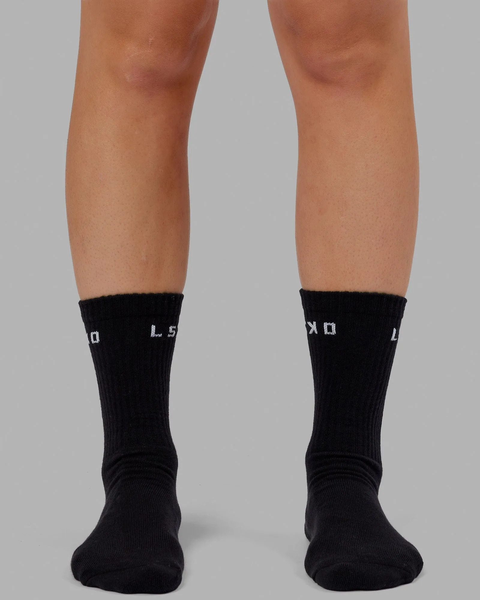 Daily 3 Pack Crew Sock - Black sold by LSKD product image thumbnail 3