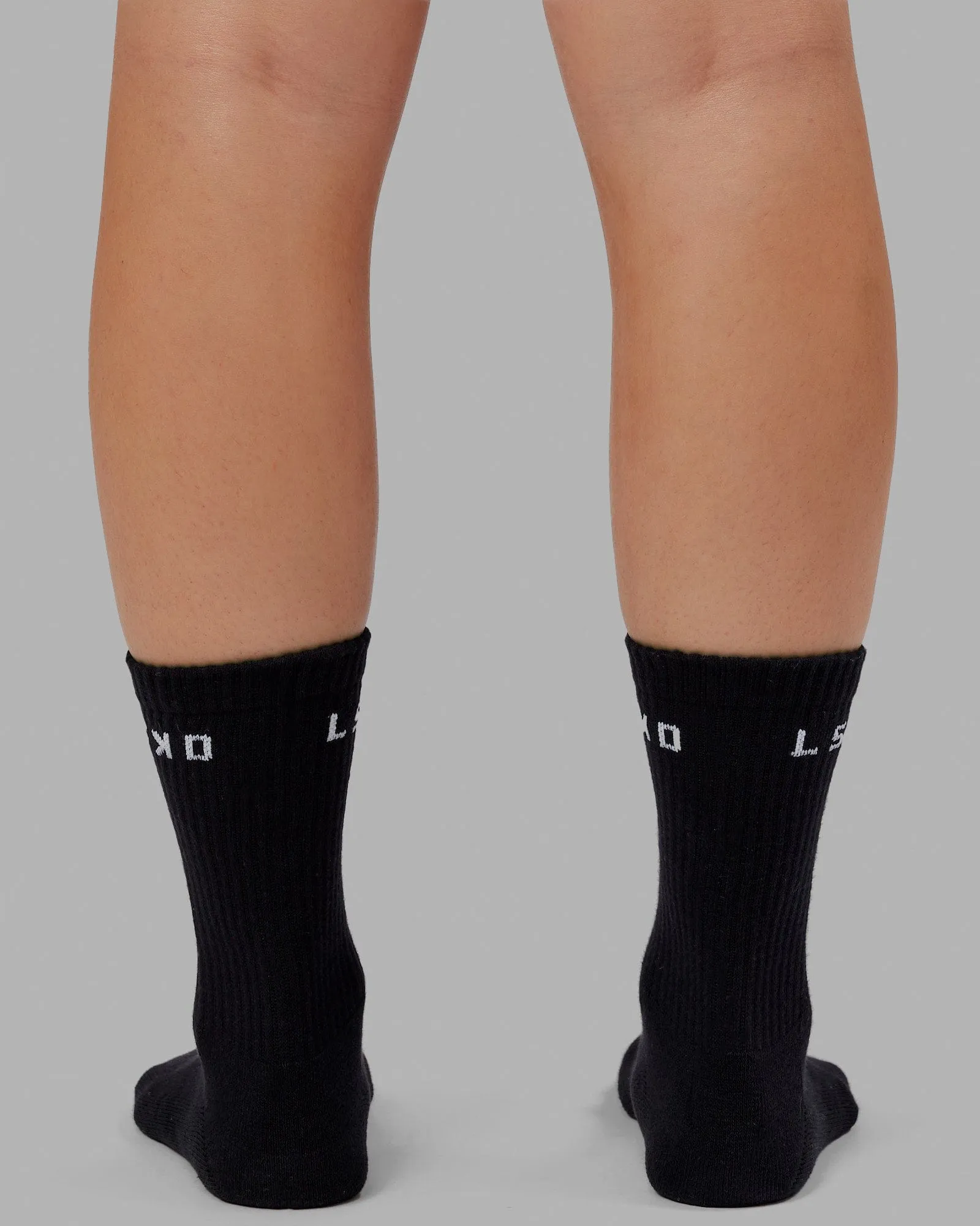 Daily 3 Pack Crew Sock - Black sold by LSKD product image thumbnail 4