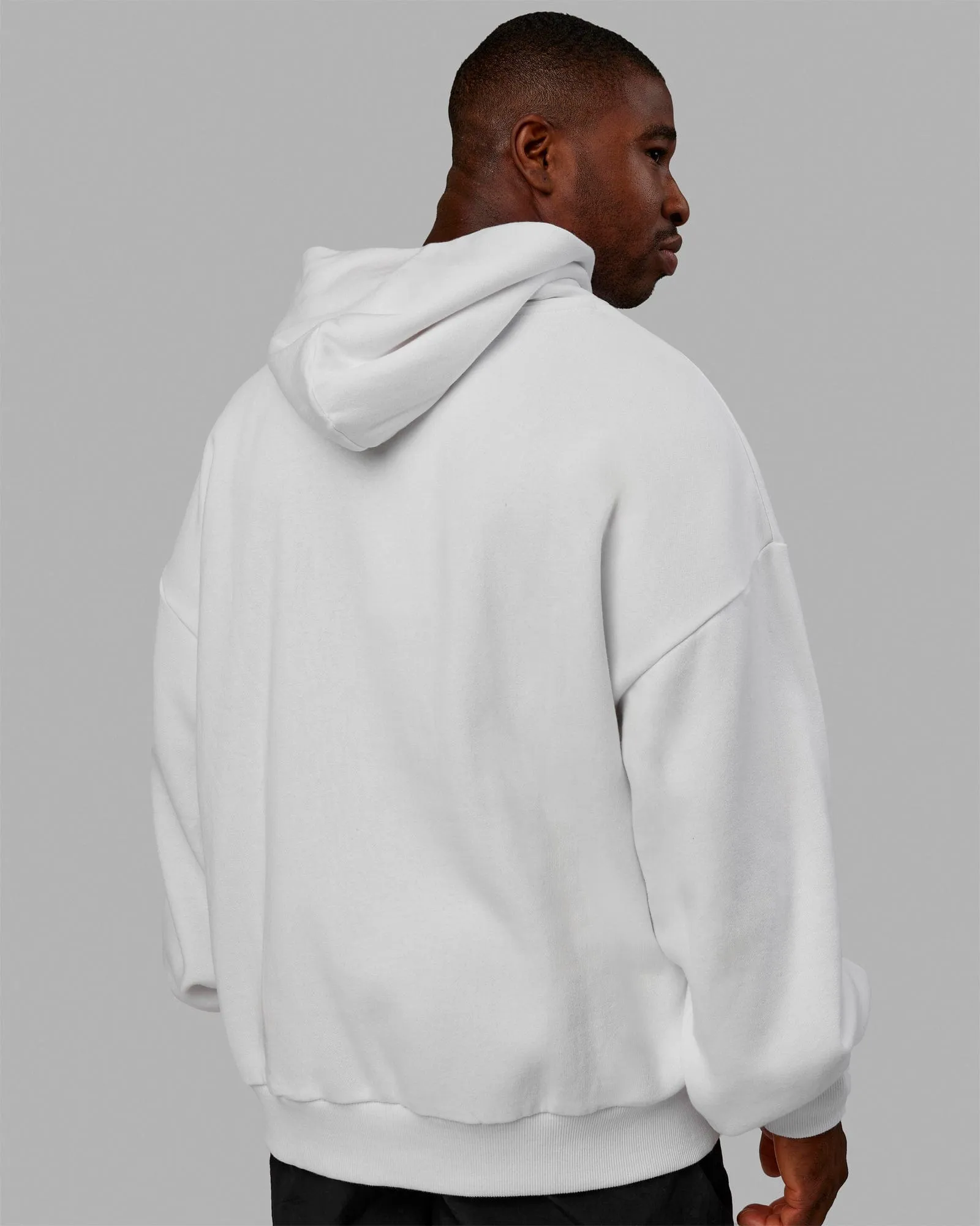 Unisex Stamped Hoodie Oversize - White sold by LSKD product image thumbnail 5