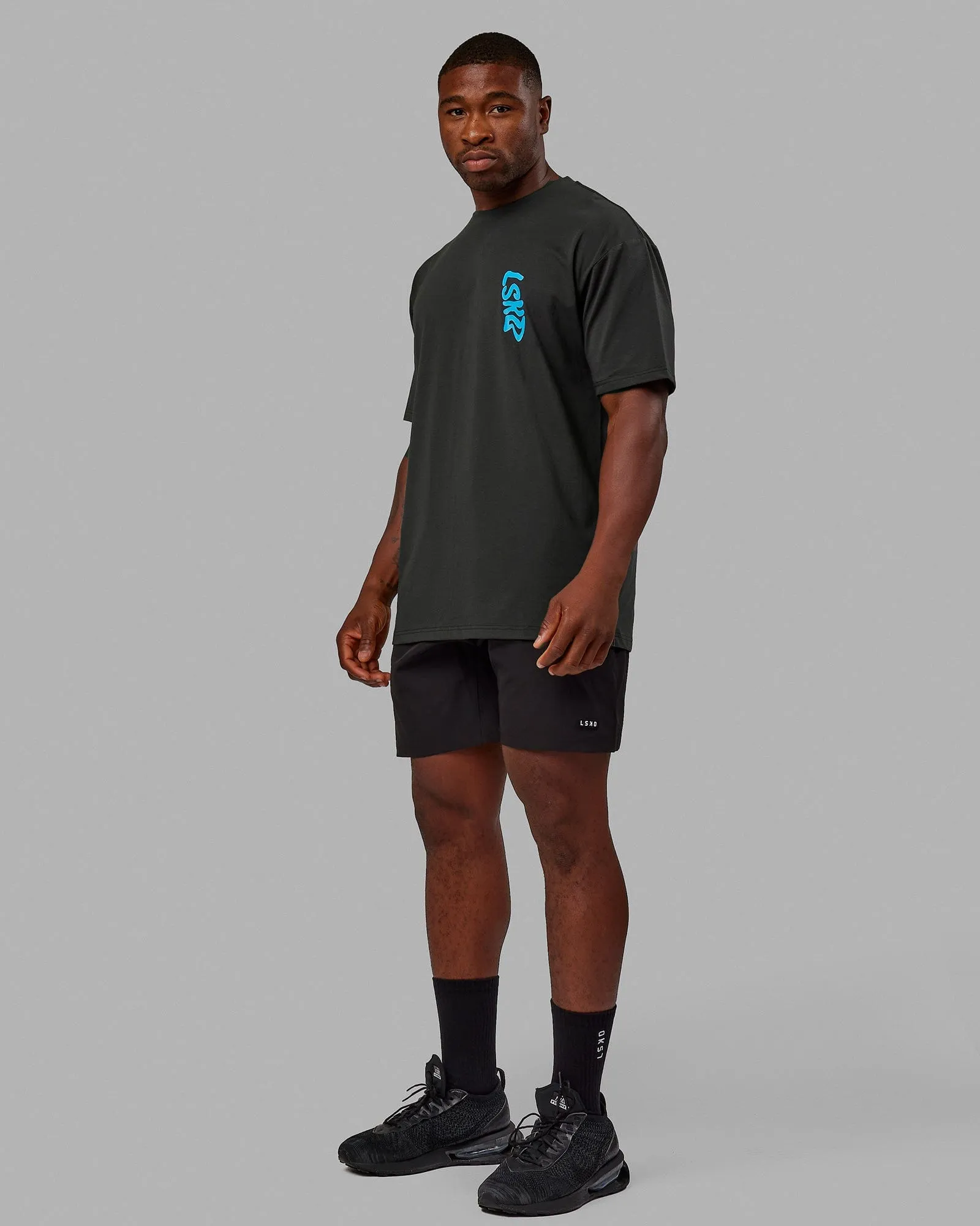 Unisex Miami24 FLXCotton Tee Oversize - Pirate Black-Blue sold by LSKD product image thumbnail 5