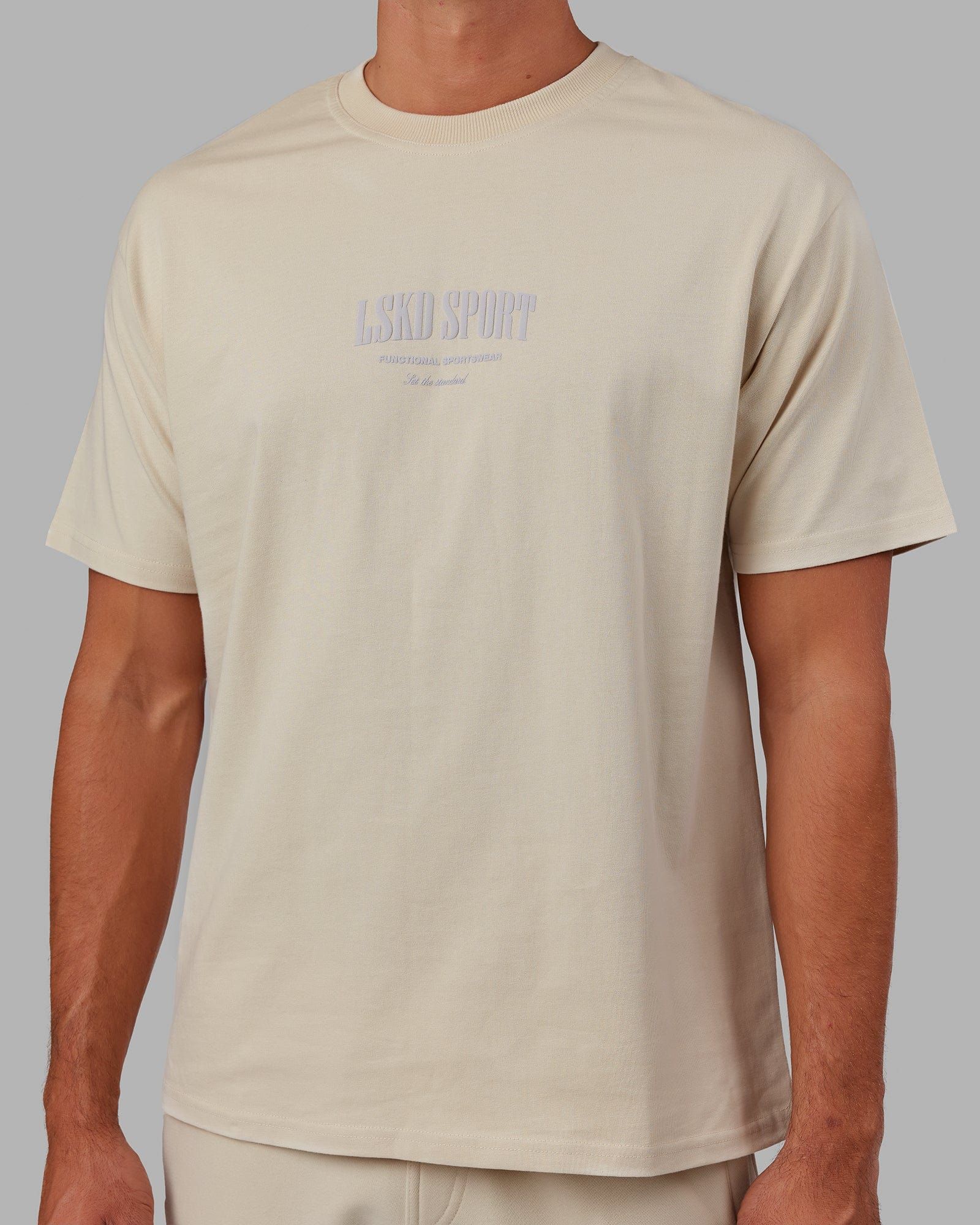 Unisex Standard Heavyweight Tee Oversize - Bone sold by LSKD product image thumbnail 5