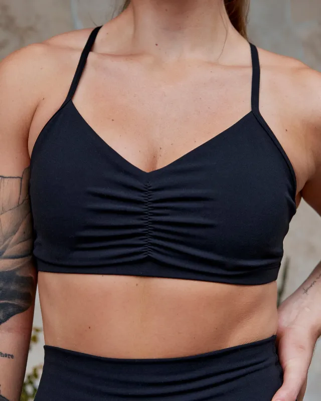 Fundamental Sports Bra - Black sold by LSKD