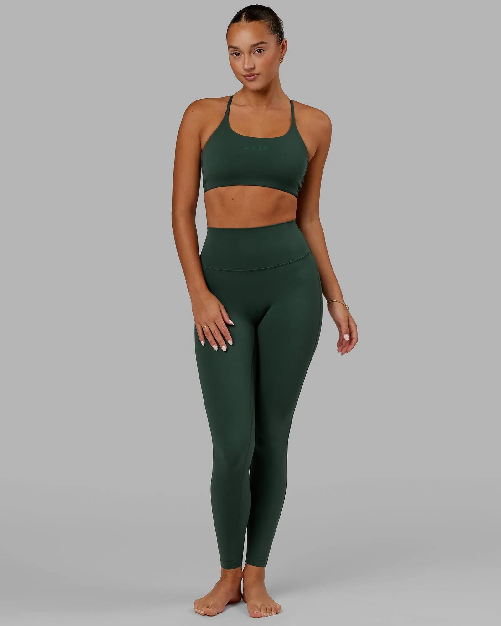 Twist Sports Bra - Vital Green sold by LSKD product image thumbnail 3