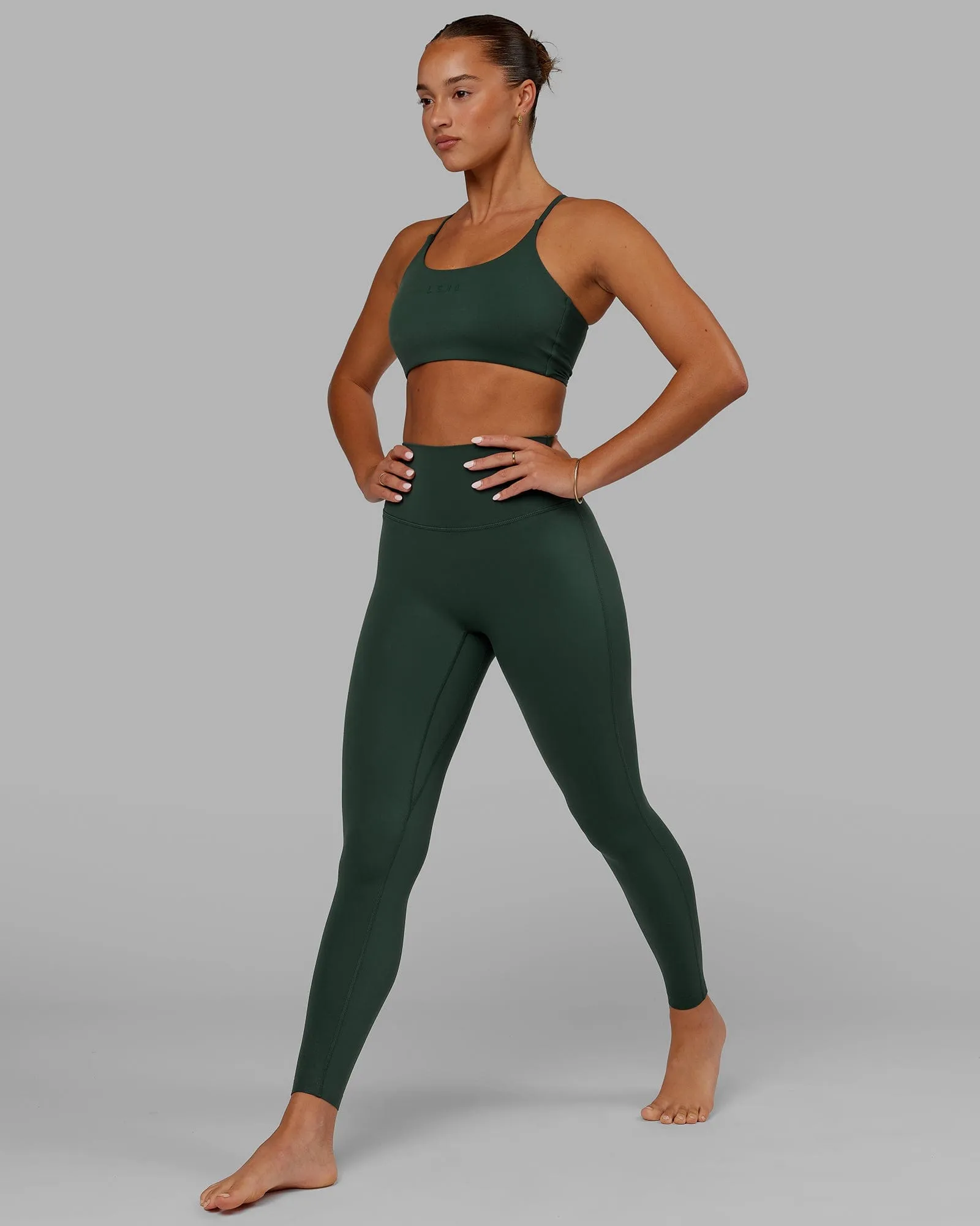 Twist Sports Bra - Vital Green sold by LSKD product image thumbnail 4