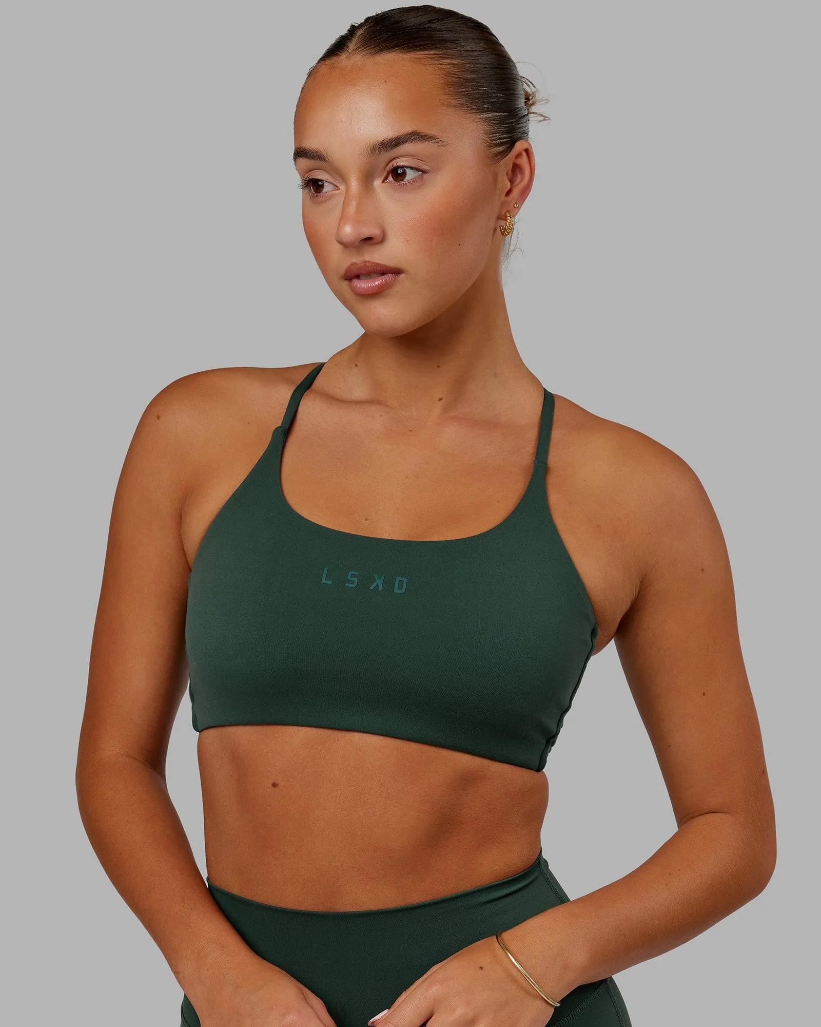 Twist Sports Bra - Vital Green sold by LSKD