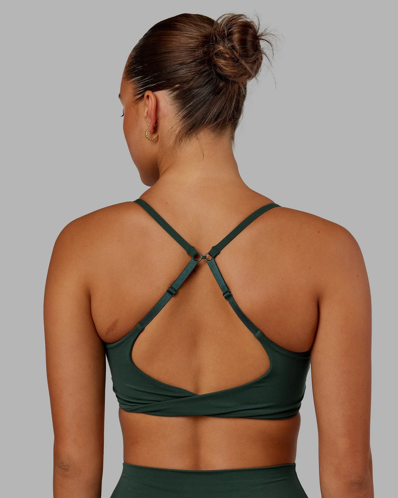 Twist Sports Bra - Vital Green sold by LSKD product image thumbnail 5