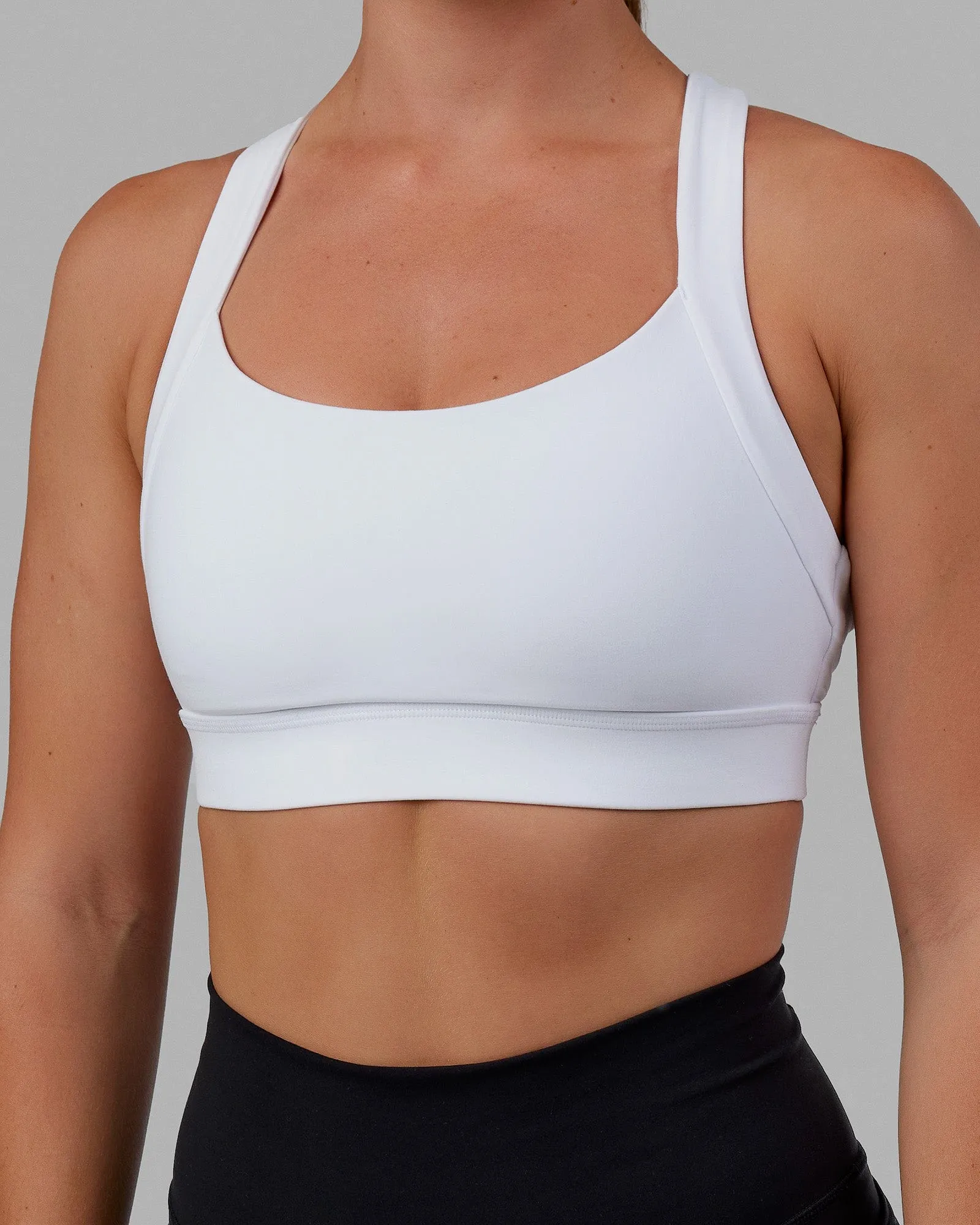 Advance Sports Bra - White sold by LSKD product image thumbnail 4