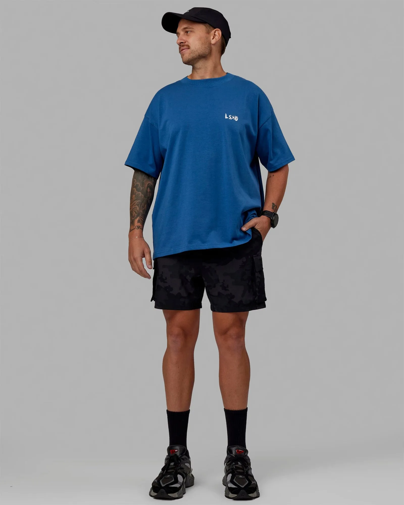 Unisex Good Times Club 2.0 Heavyweight Tee Oversize - High Tide-White sold by LSKD product image thumbnail 5