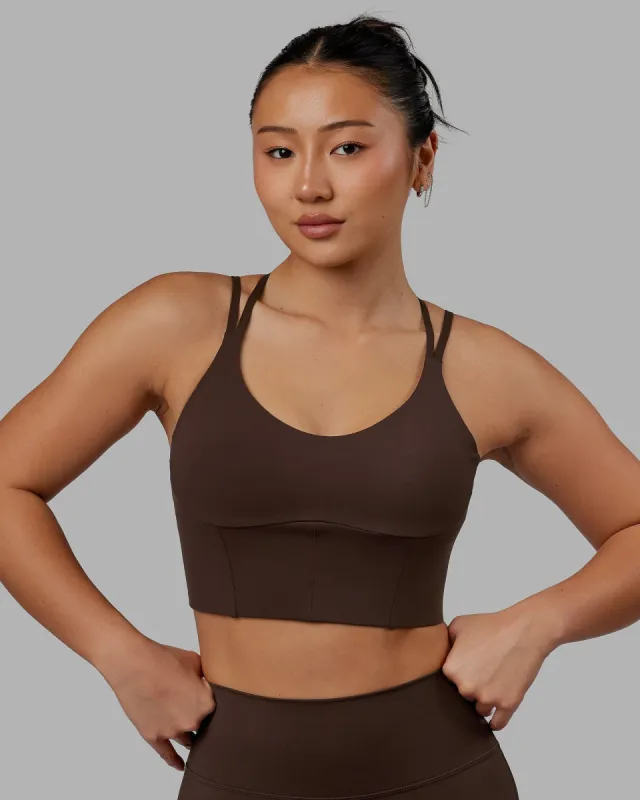 Empower Corset Bra - Dark Chocolate made by LSKD
