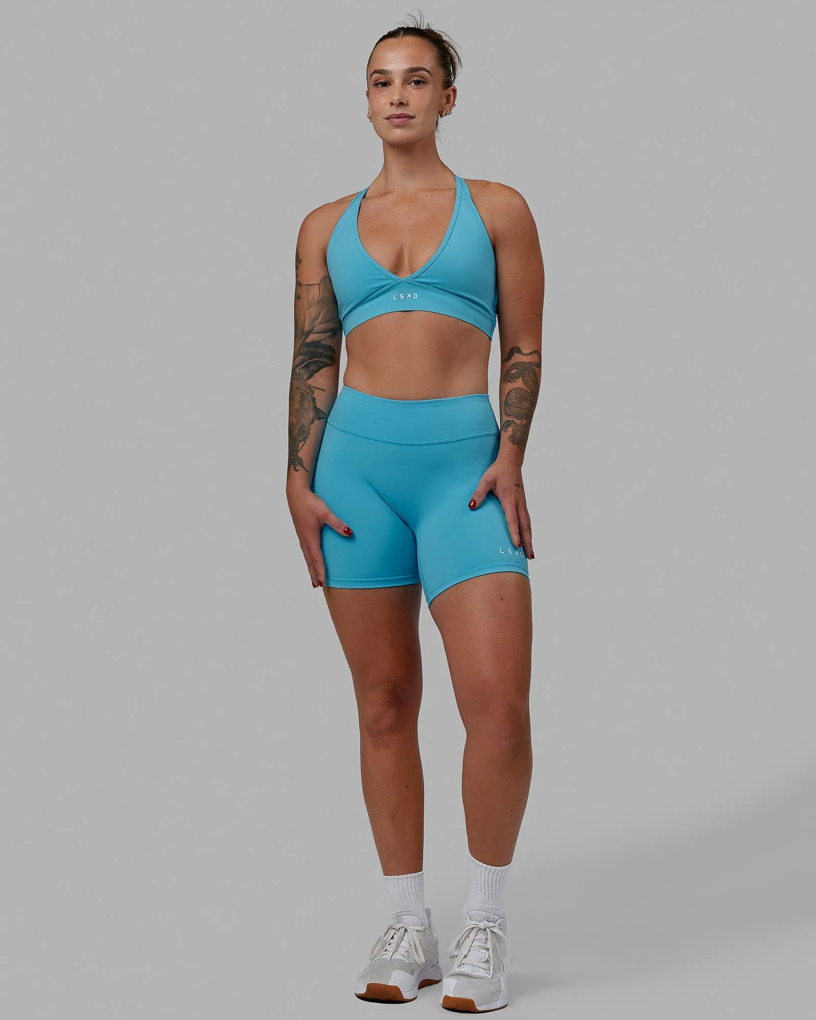 Form Sports Bra - Pacific Blue sold by LSKD product image thumbnail 5
