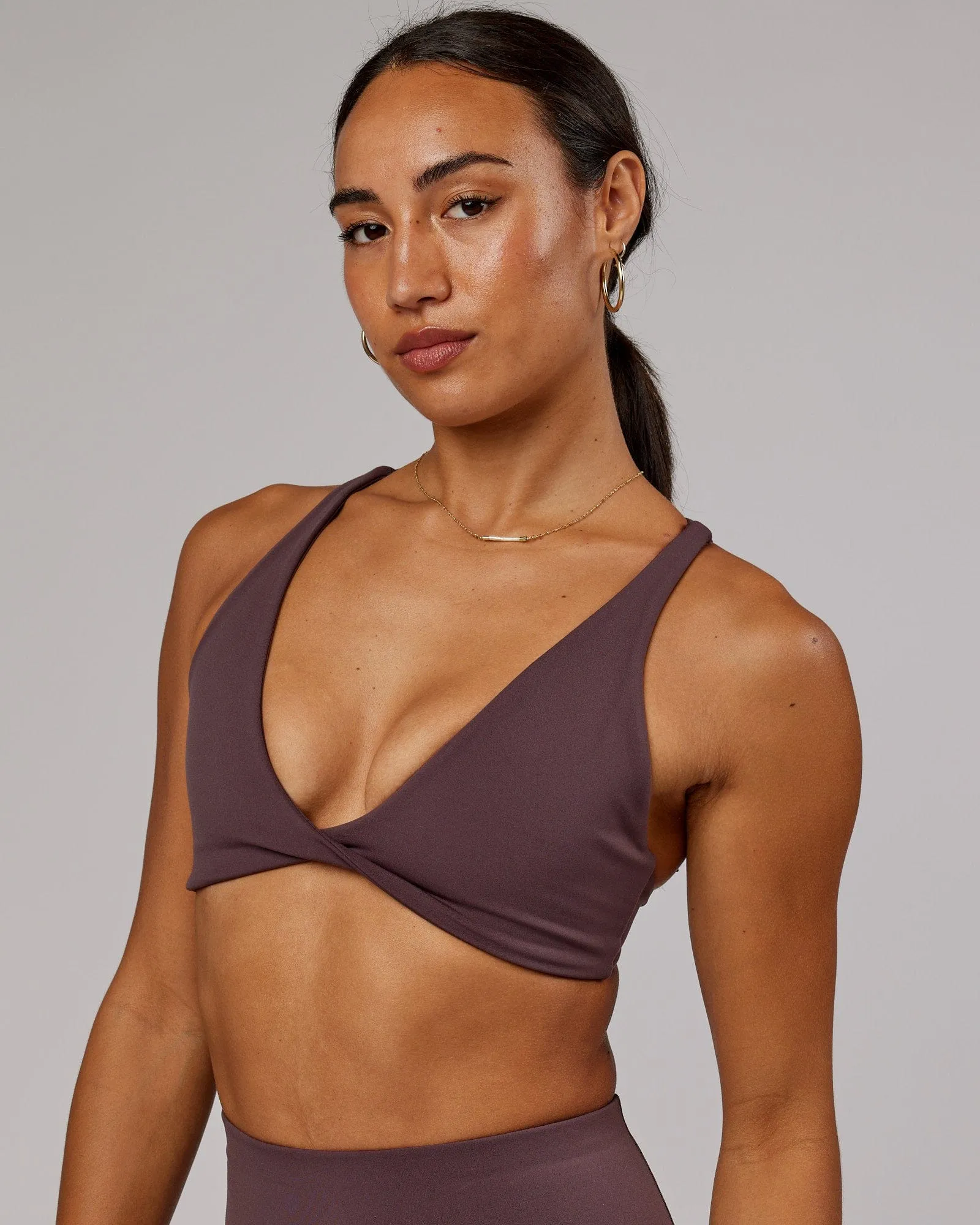 Agile Sports Bra - Plum sold by LSKD