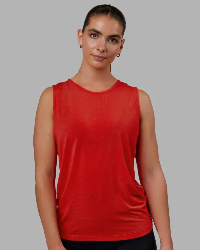 Swivel Open Back Tank - Infrared sold by LSKD