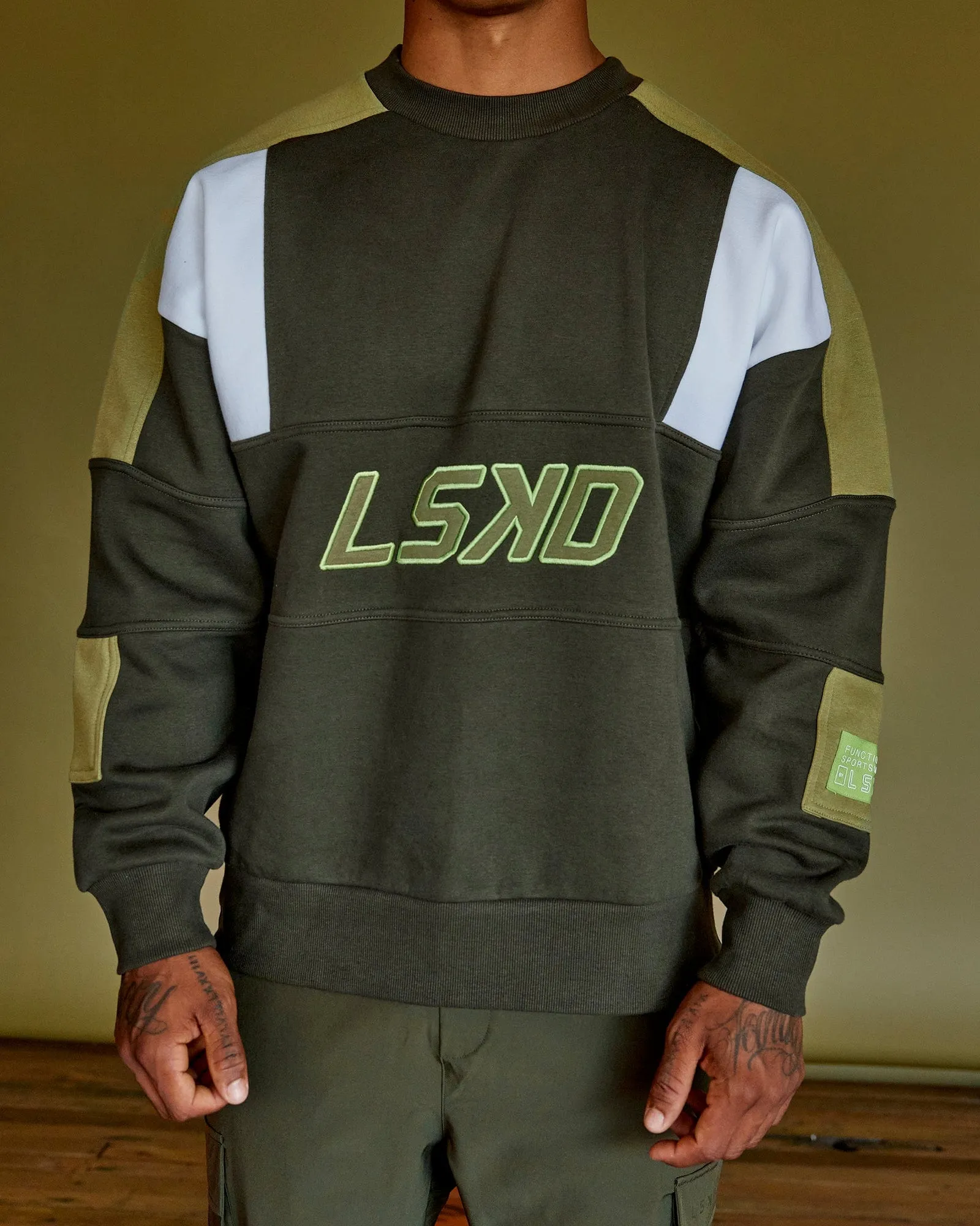 Unisex Slam Sweater Oversize - Forest Night-Moss Stone sold by LSKD product image thumbnail 2