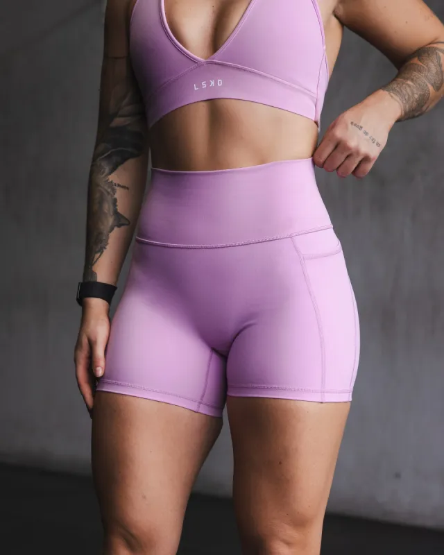 Fusion X-Short Tight with Pockets - Light Violet sold by LSKD