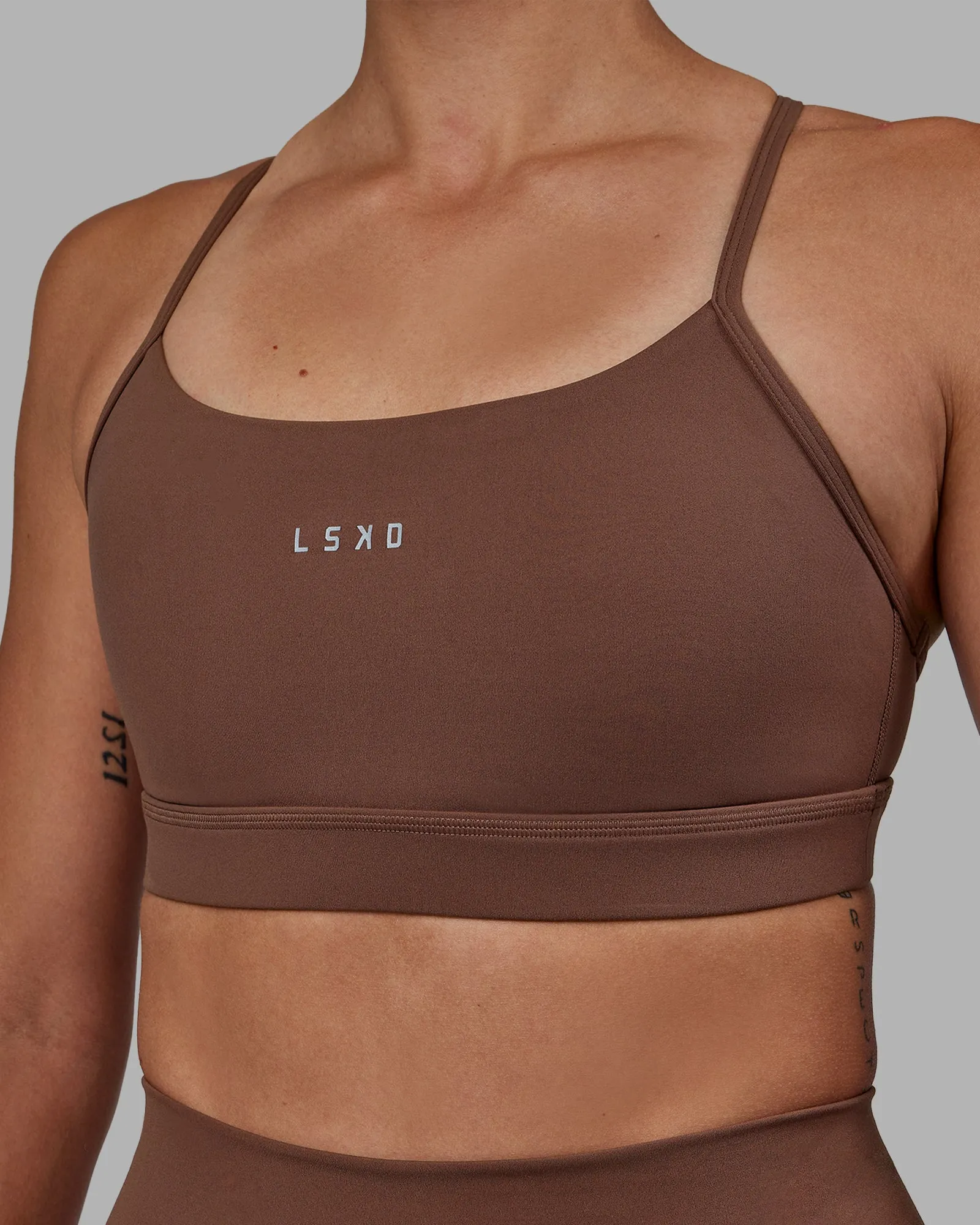 Lift Sports Bra - Dull Rust sold by LSKD product image thumbnail 4