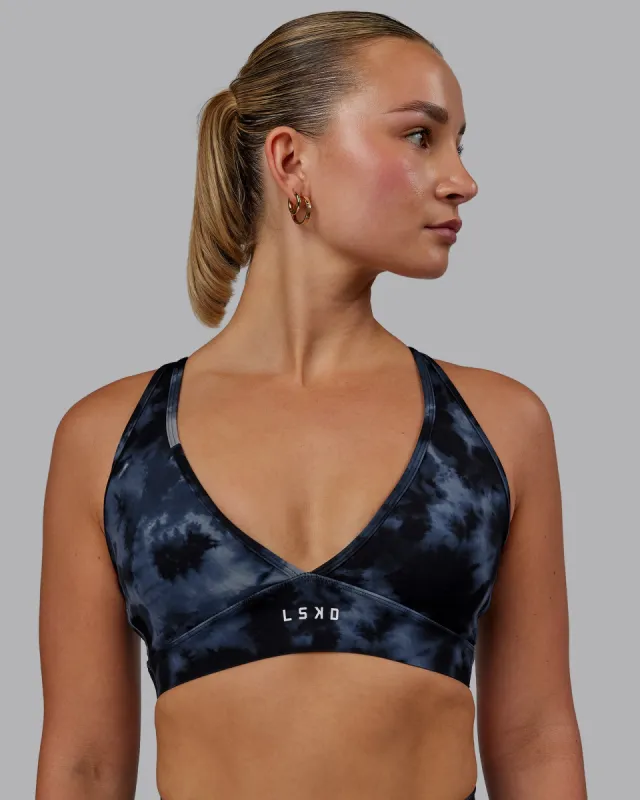 Stamina Form Sports Bra - Tie Dye-Midnight sold by LSKD