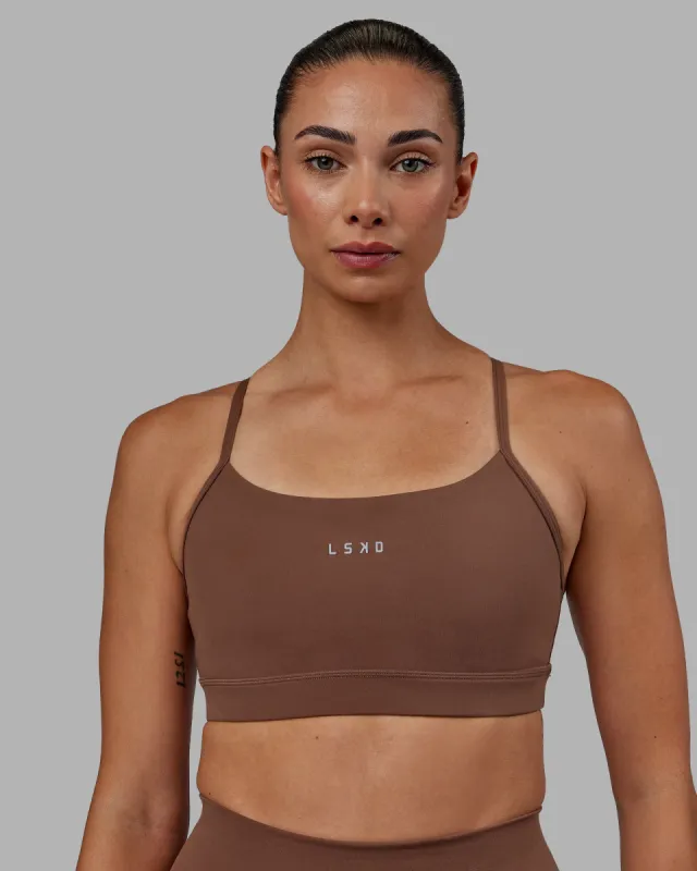 Lift Sports Bra - Dull Rust sold by LSKD