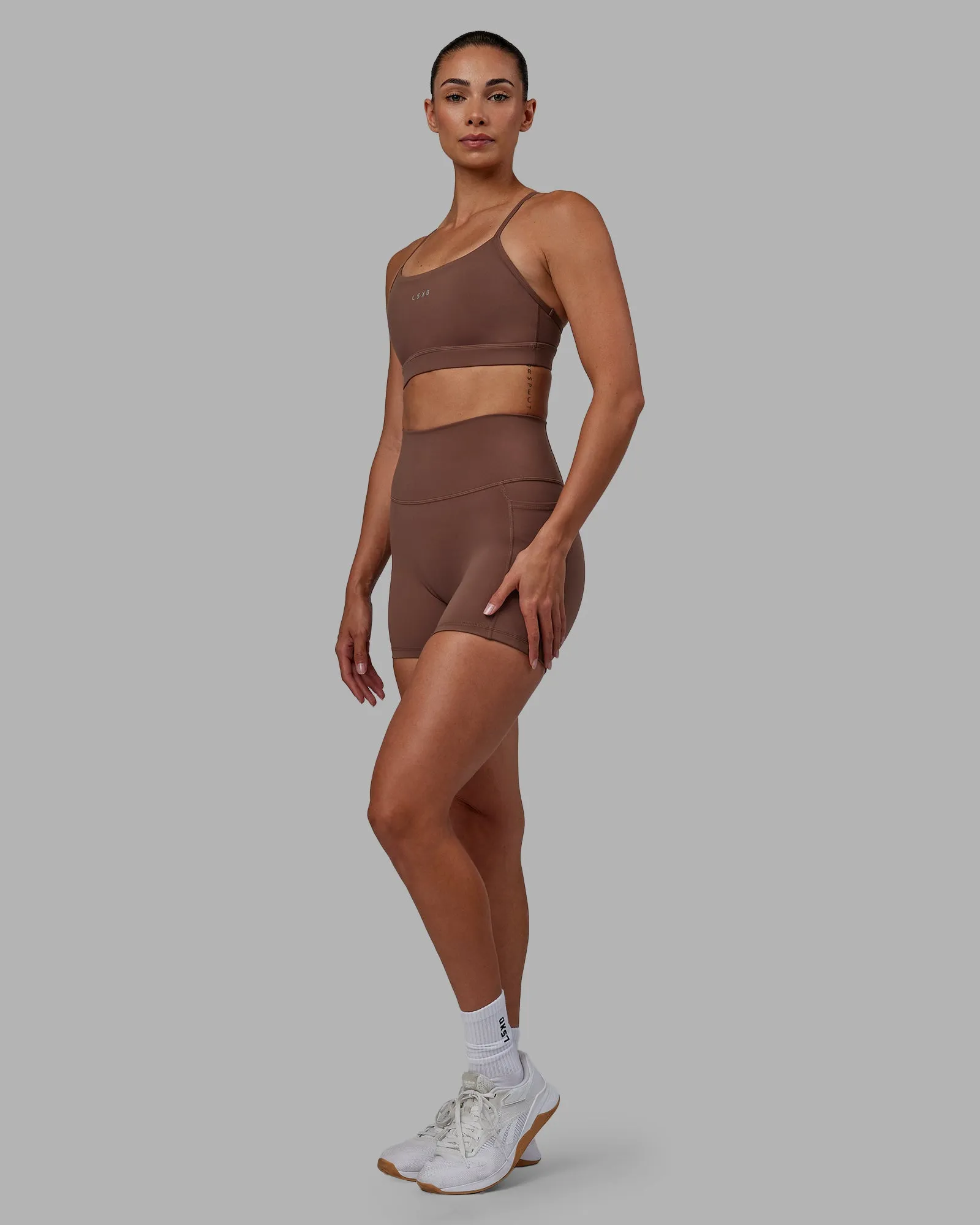 Lift Sports Bra - Dull Rust sold by LSKD product image thumbnail 3