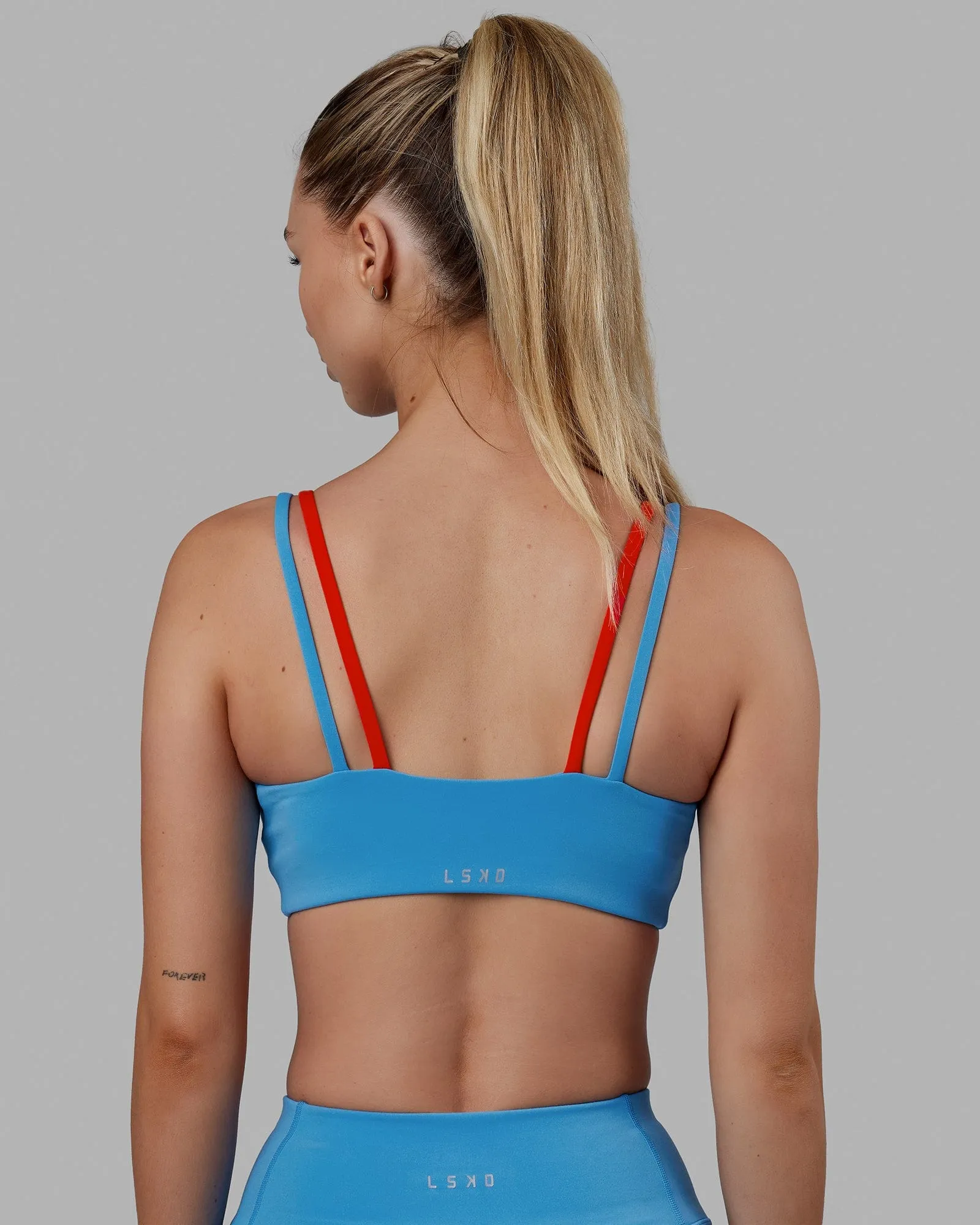Structure Sports Bra - Azure Blue-Infrared sold by LSKD product image thumbnail 2