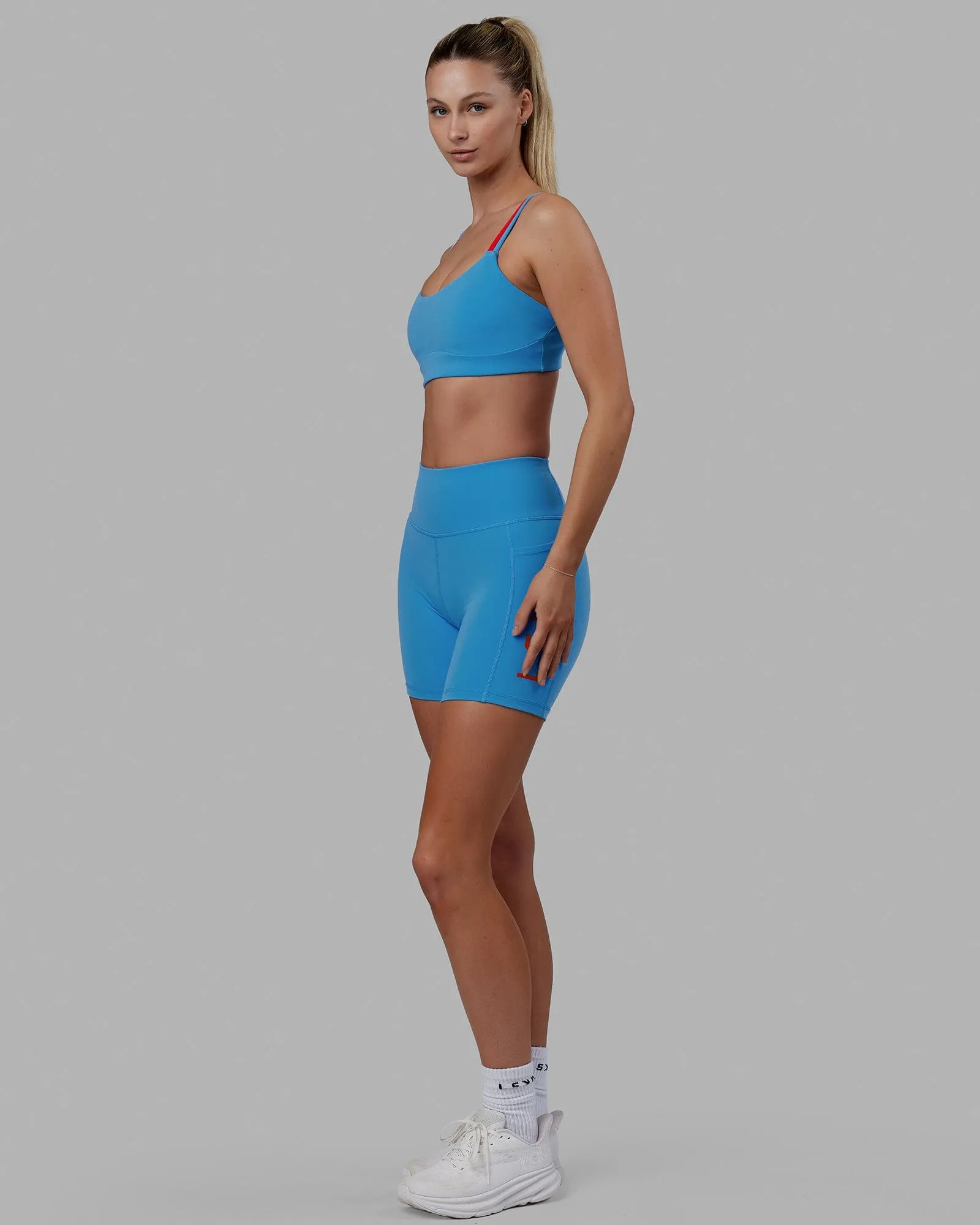 Structure Sports Bra - Azure Blue-Infrared sold by LSKD product image thumbnail 3