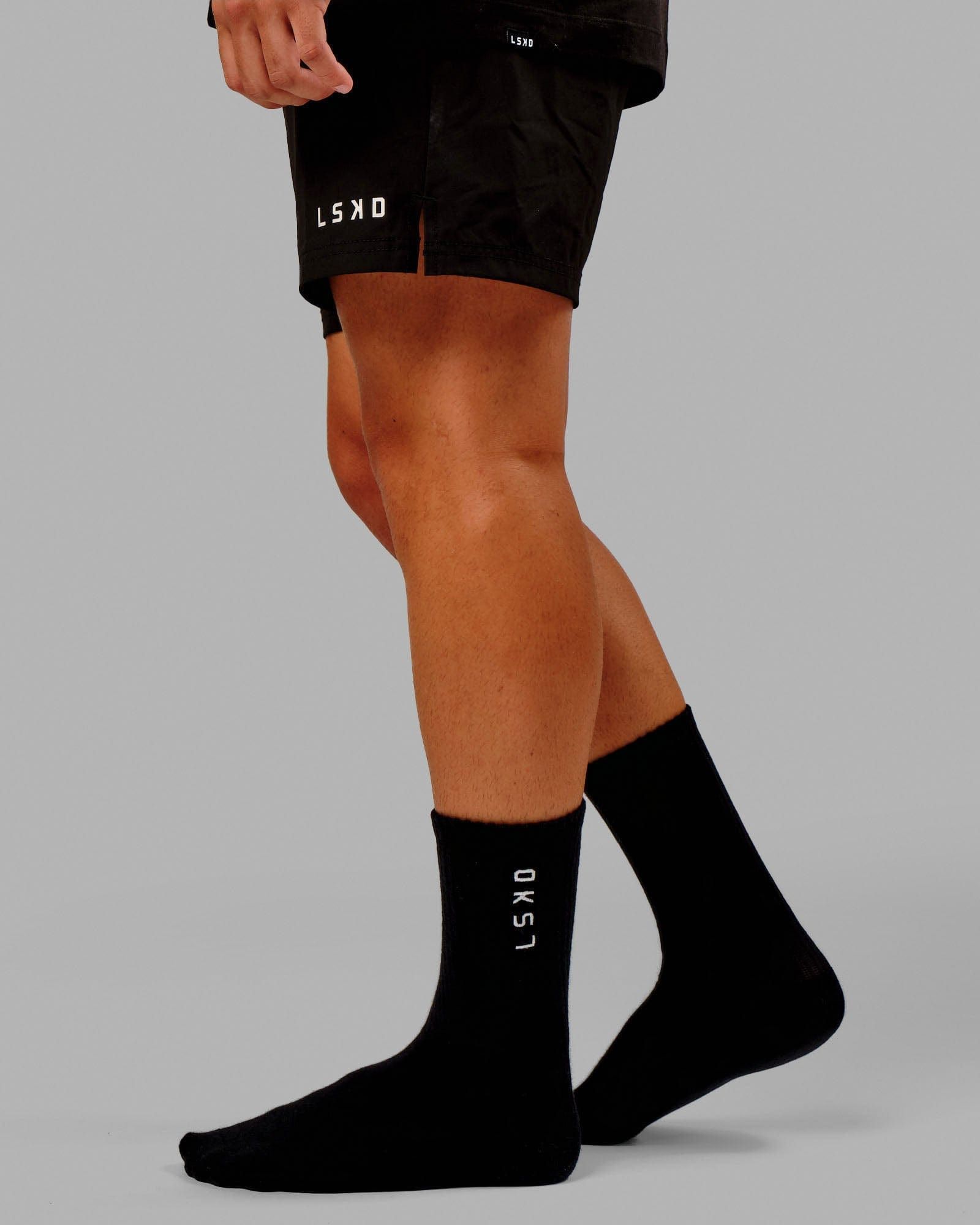 Signal Crew Socks - Black sold by LSKD