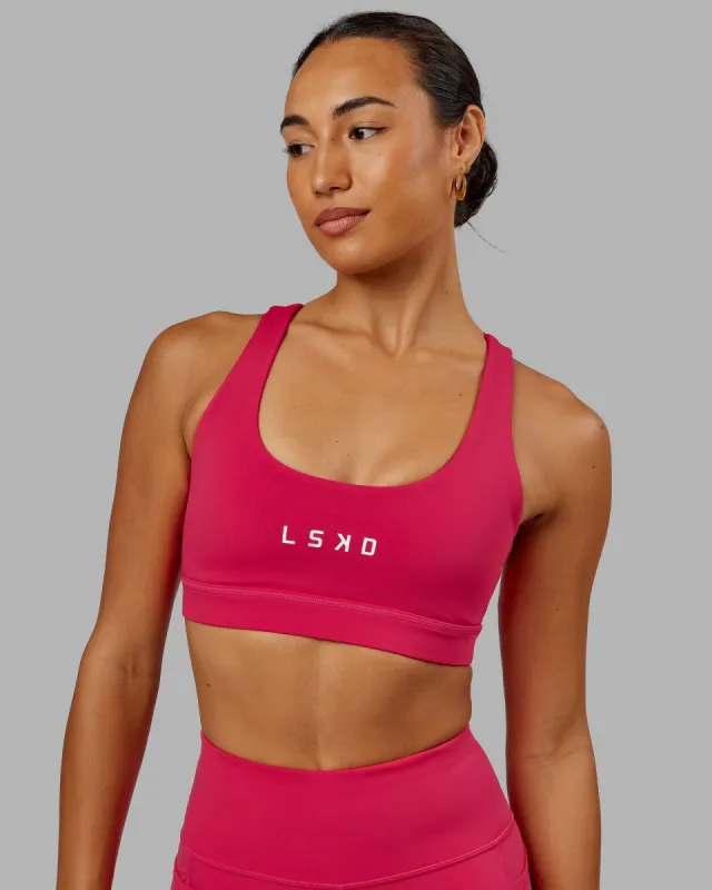 Rep Sports Bra Small Logo - Boysenberry sold by LSKD