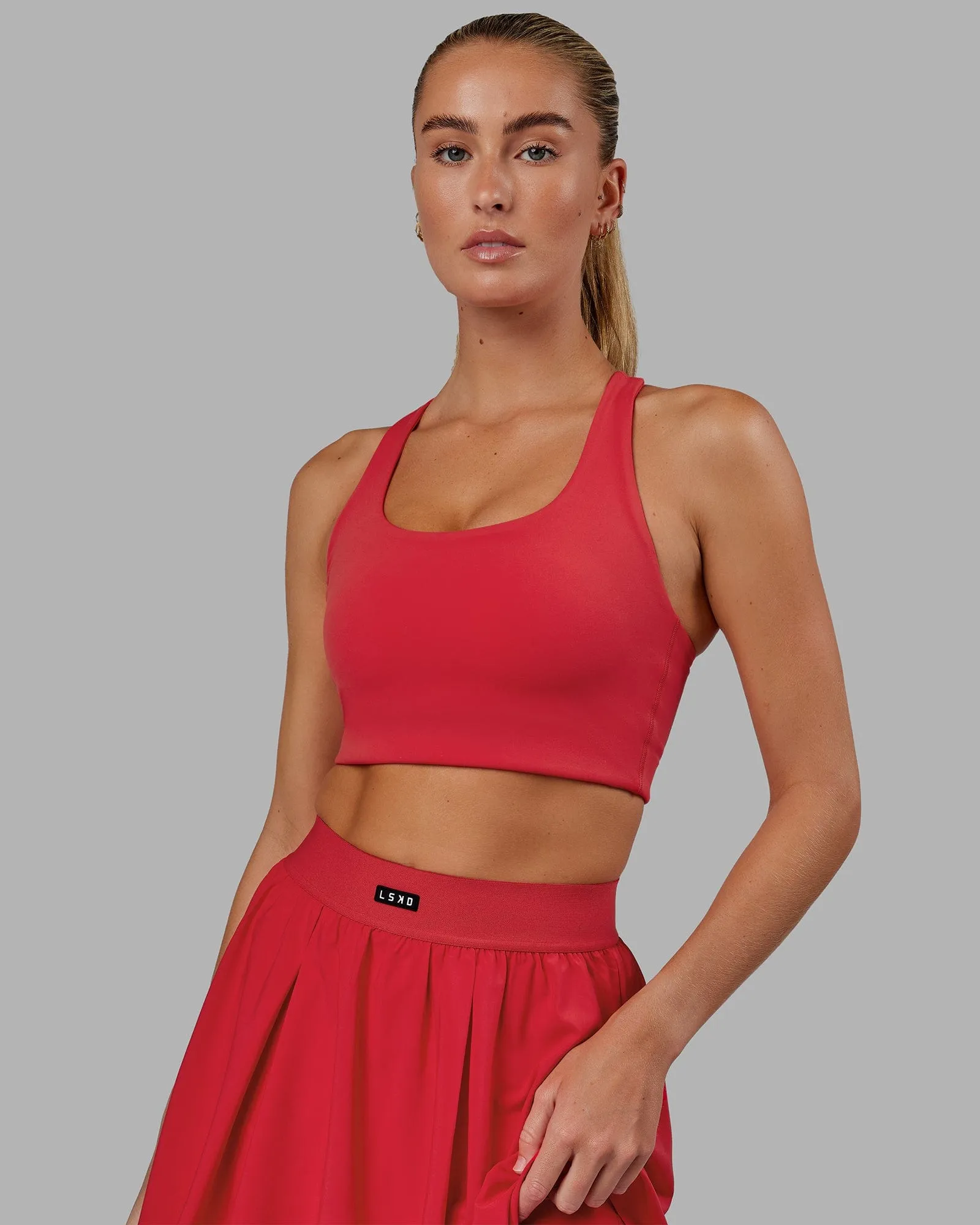 Ace Long Line Bra - Scarlet sold by LSKD