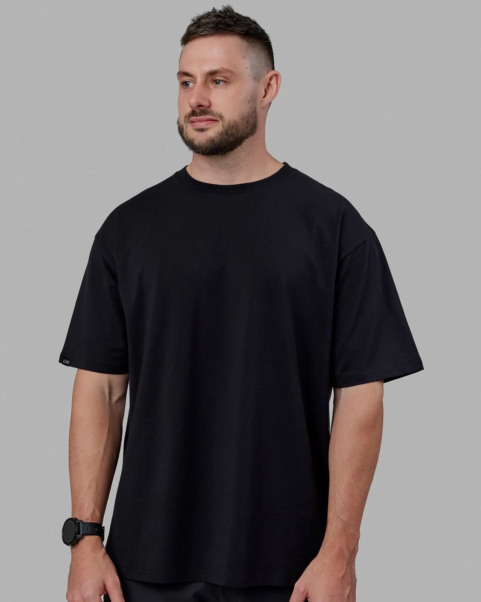 Lifting Club FLXCotton Tee Oversize - Black-White-Red sold by LSKD product image thumbnail 3