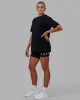 Lifting Club FLXCotton Tee Oversize - Black-White-Red sold by LSKD