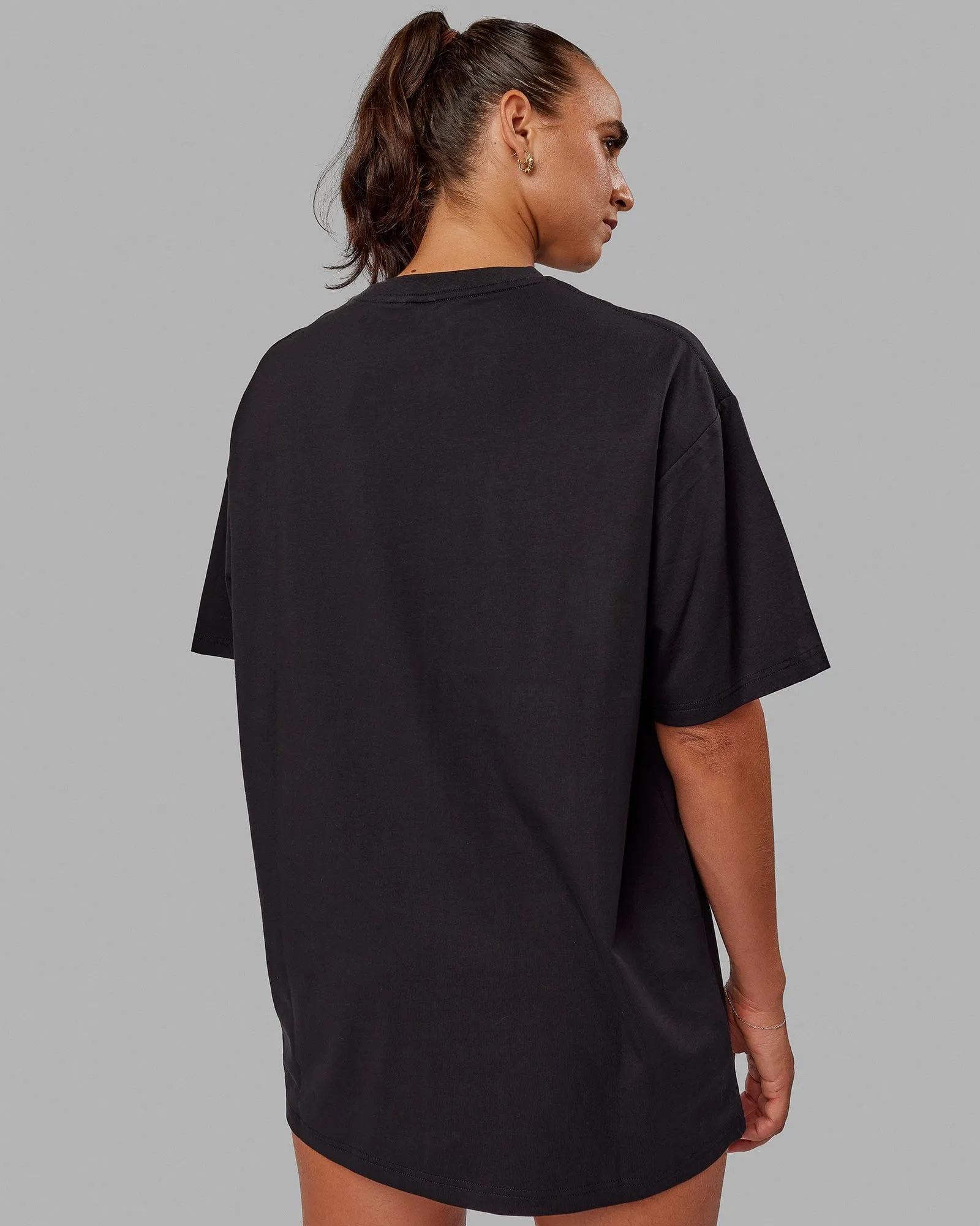 Unisex Better Every Day FLXCotton Tee Oversize - Black-Ultimate Grey sold by LSKD product image thumbnail 4