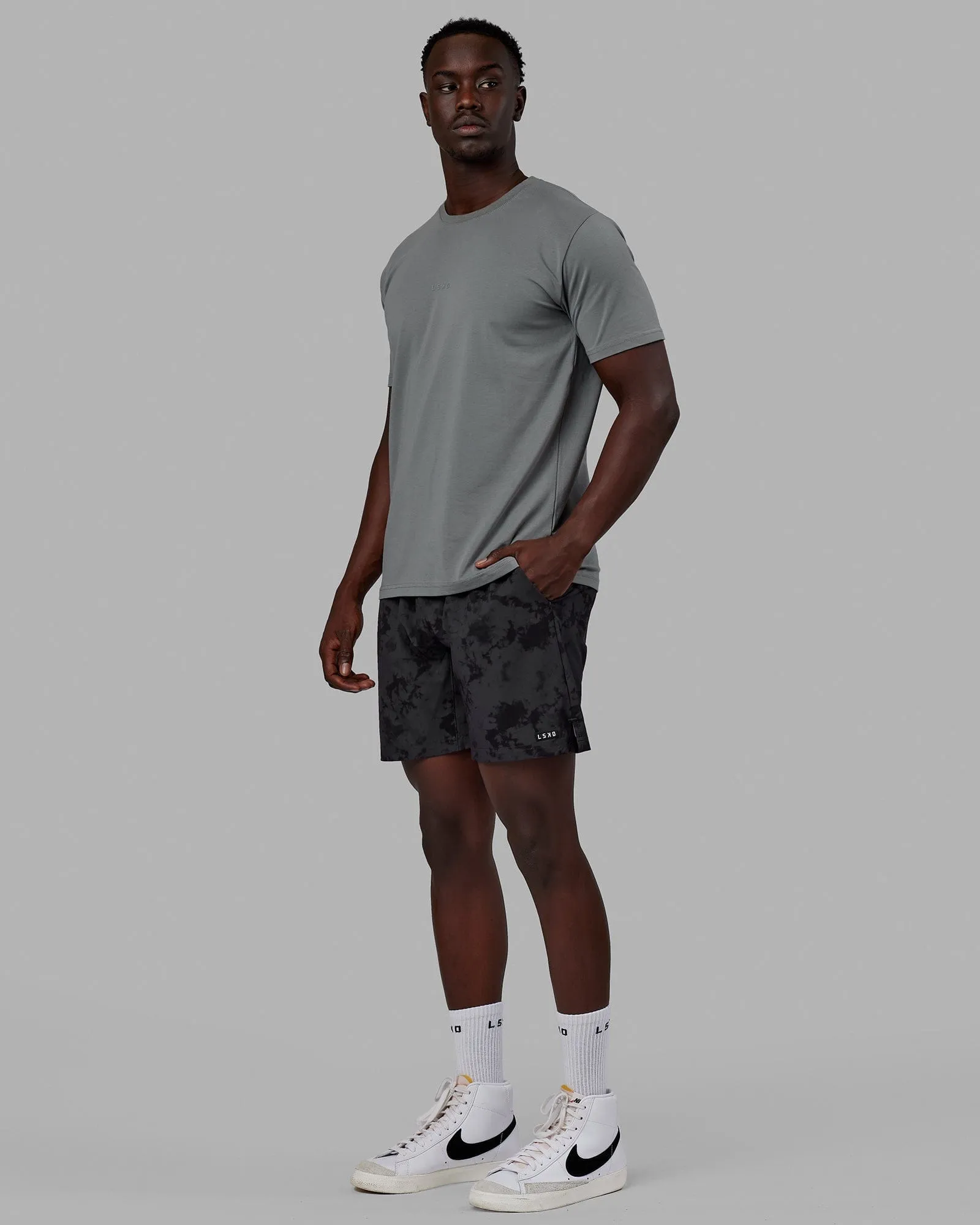 Base FLXCotton Tee - Graphite sold by LSKD product image thumbnail 3