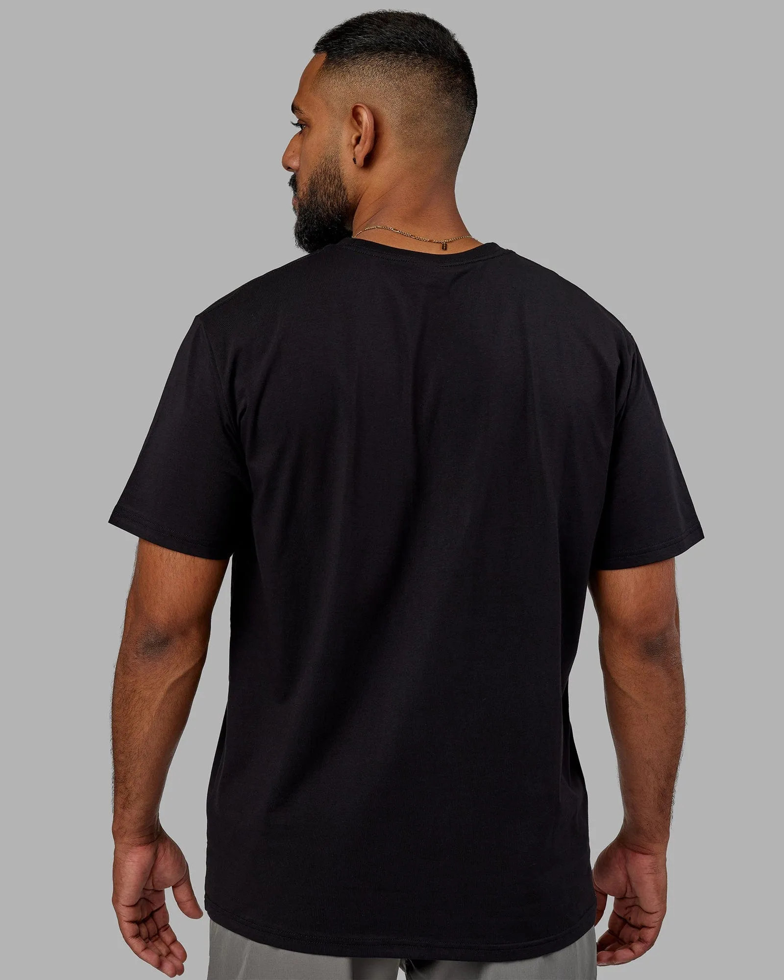 Structure Tee - Black-White sold by LSKD product image thumbnail 4