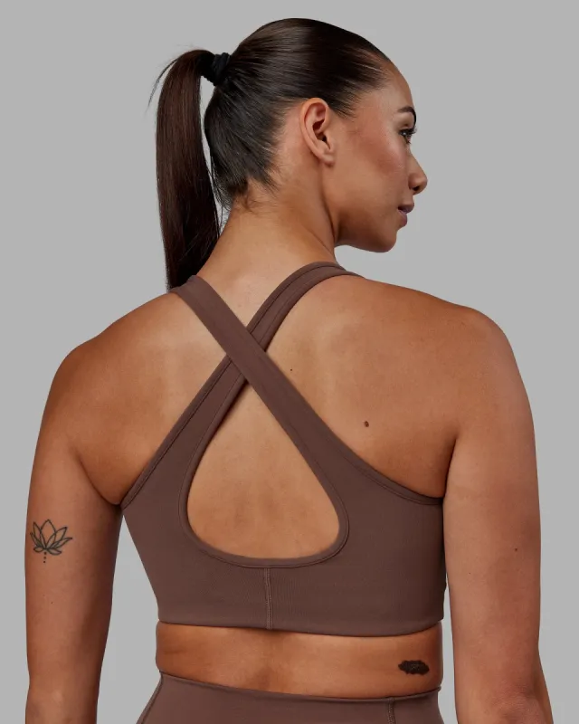 Stamina Sports Bra - Dull Rust sold by LSKD
