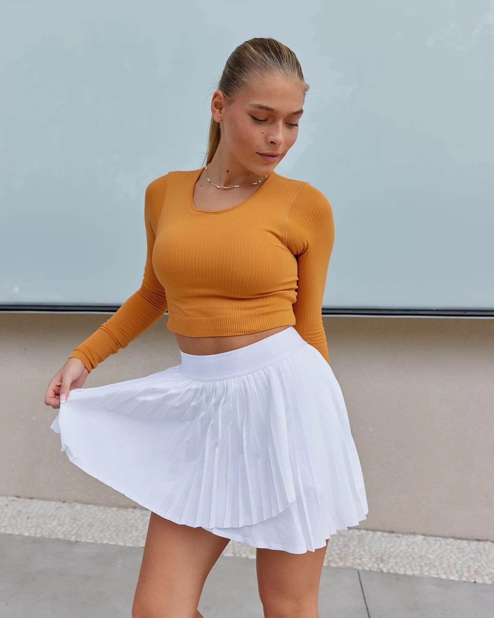 Ultra Soft Seamless Long Sleeve Top - Sundial sold by LSKD product image thumbnail 3