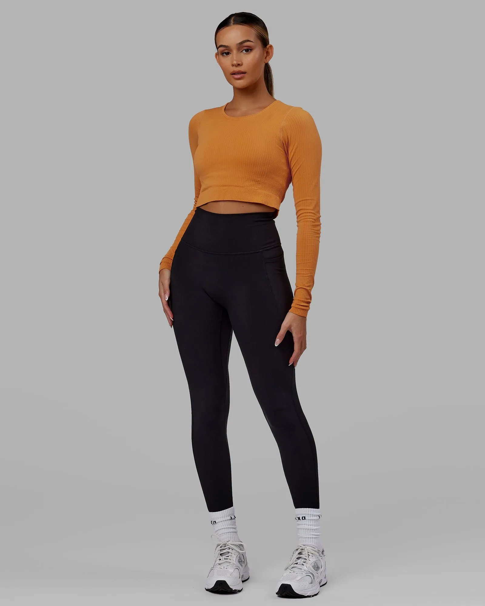 Ultra Soft Seamless Long Sleeve Top - Sundial sold by LSKD product image thumbnail 5