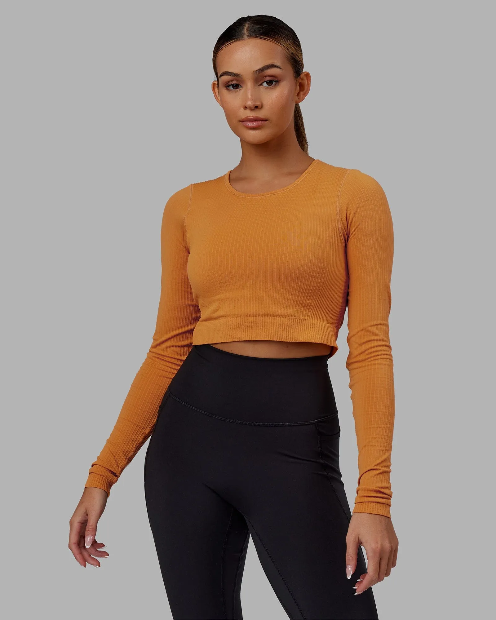 Ultra Soft Seamless Long Sleeve Top - Sundial sold by LSKD