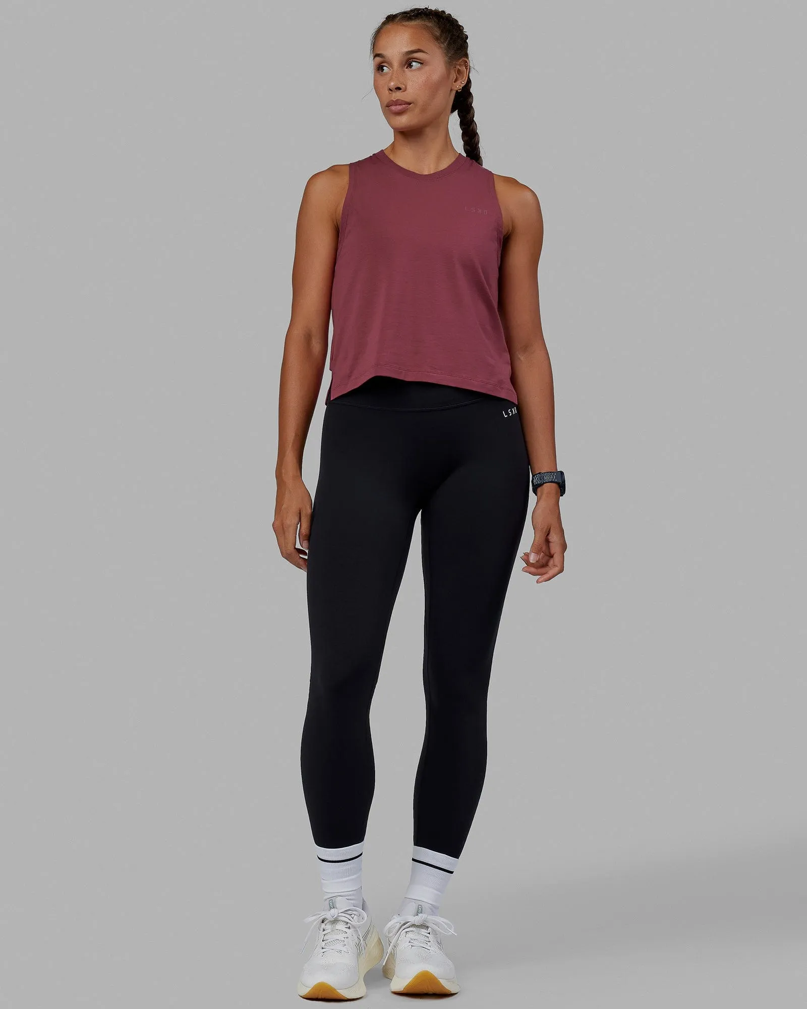 Deluxe PimaFLX Tank - Dry Rose sold by LSKD product image thumbnail 3