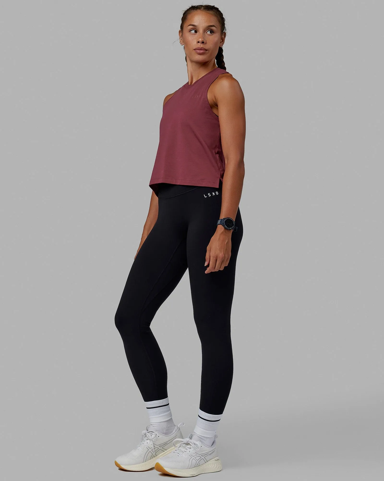 Deluxe PimaFLX Tank - Dry Rose sold by LSKD product image thumbnail 2