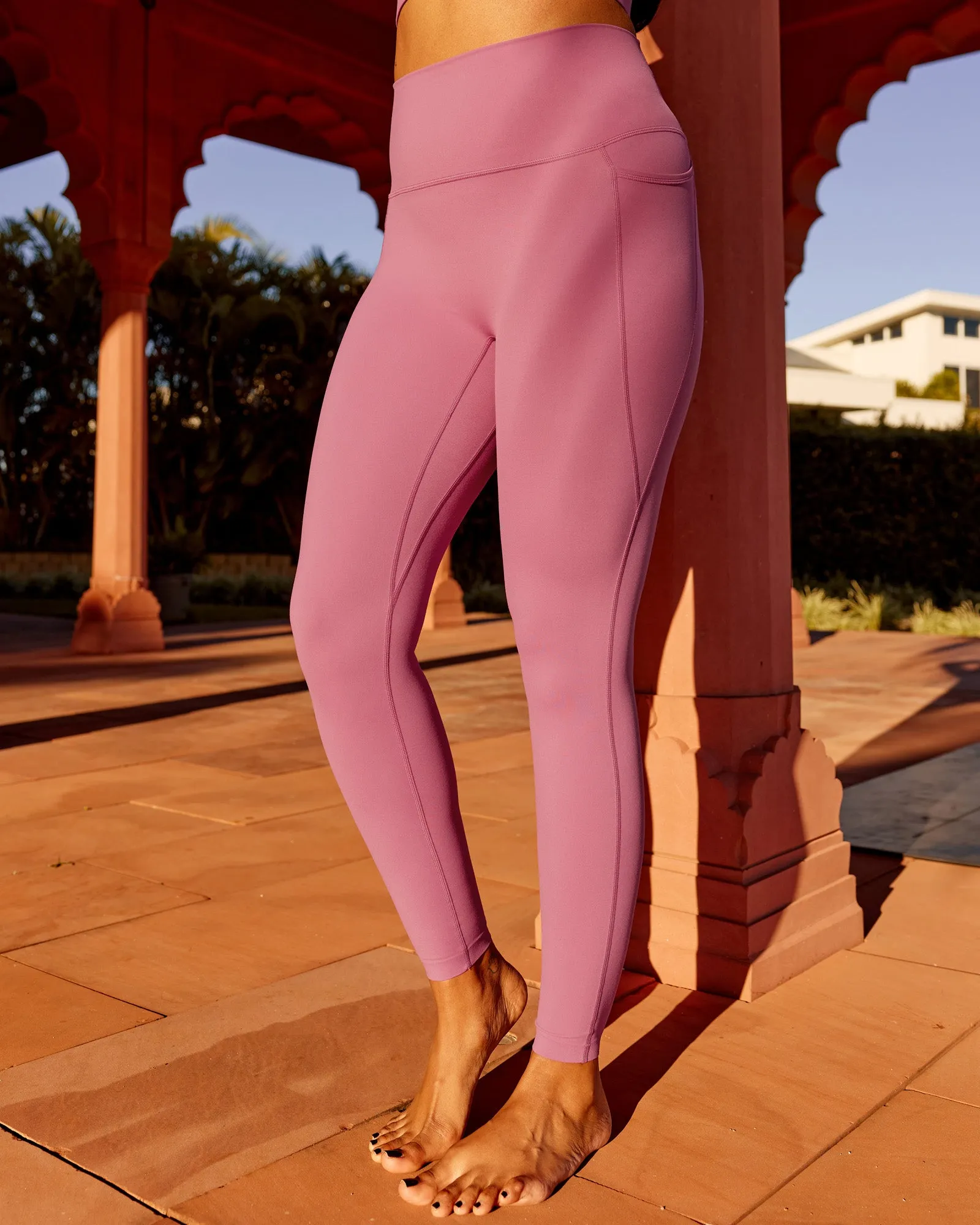 Elixir Full Length Tight With Pockets - Mauve Haze sold by LSKD product image thumbnail 3