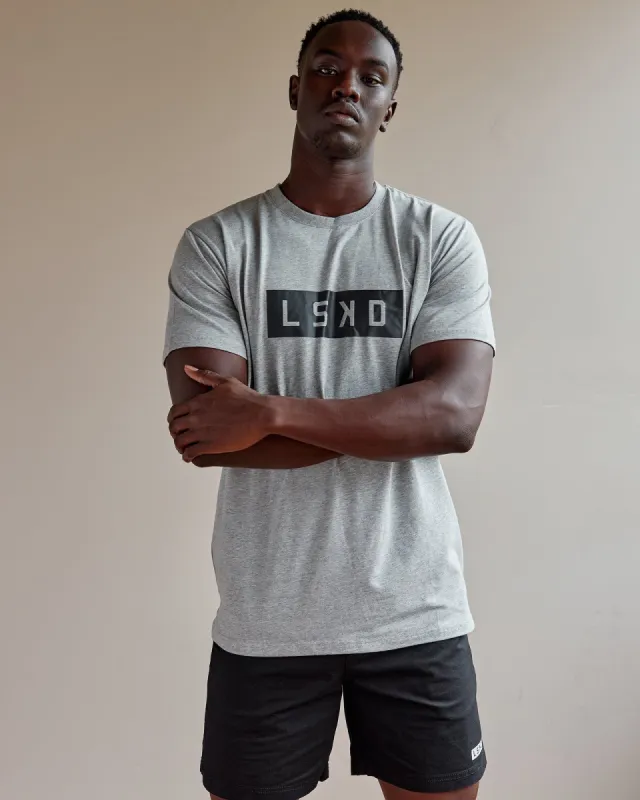 Strength FLXCotton Tee - Lt Grey Marl sold by LSKD