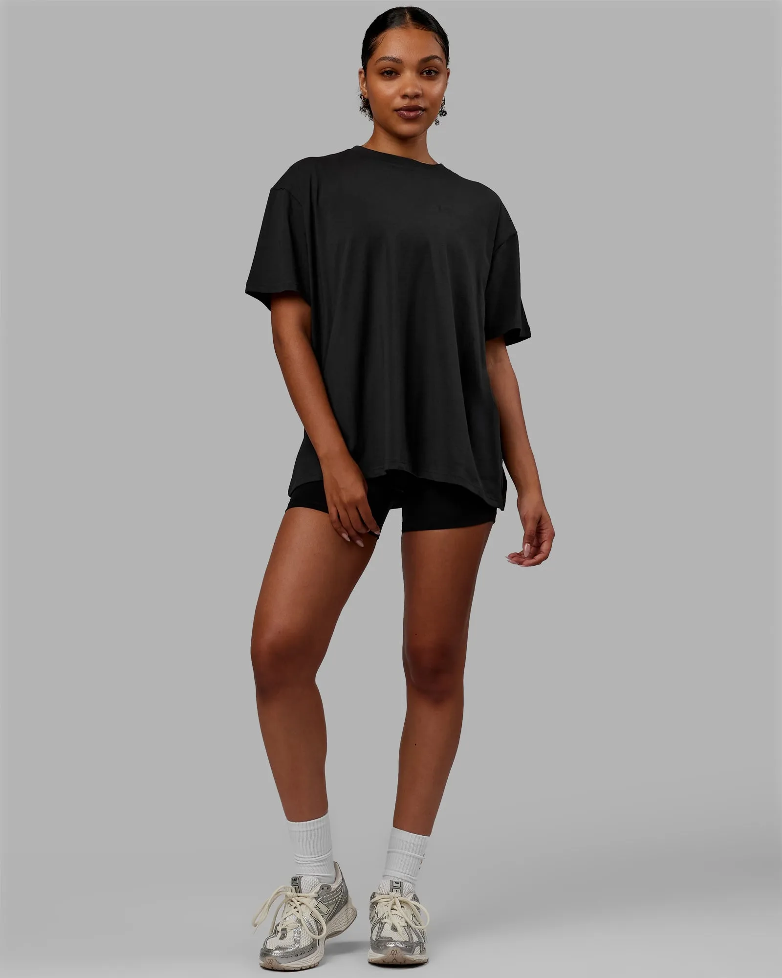 E.T.J FLXCotton Oversized Tee - Phantom-Black sold by LSKD product image thumbnail 5