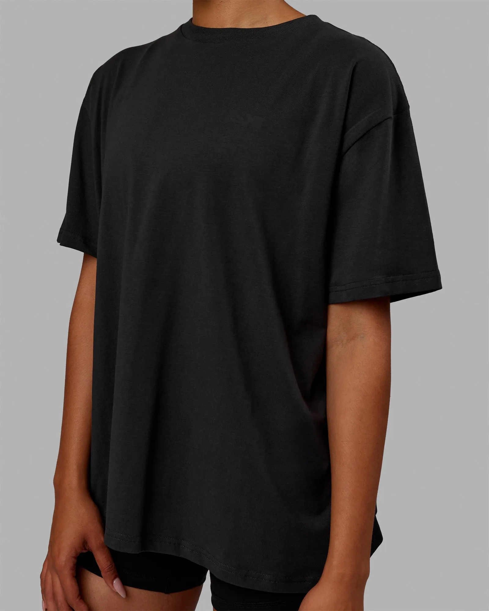 E.T.J FLXCotton Oversized Tee - Phantom-Black sold by LSKD product image thumbnail 4