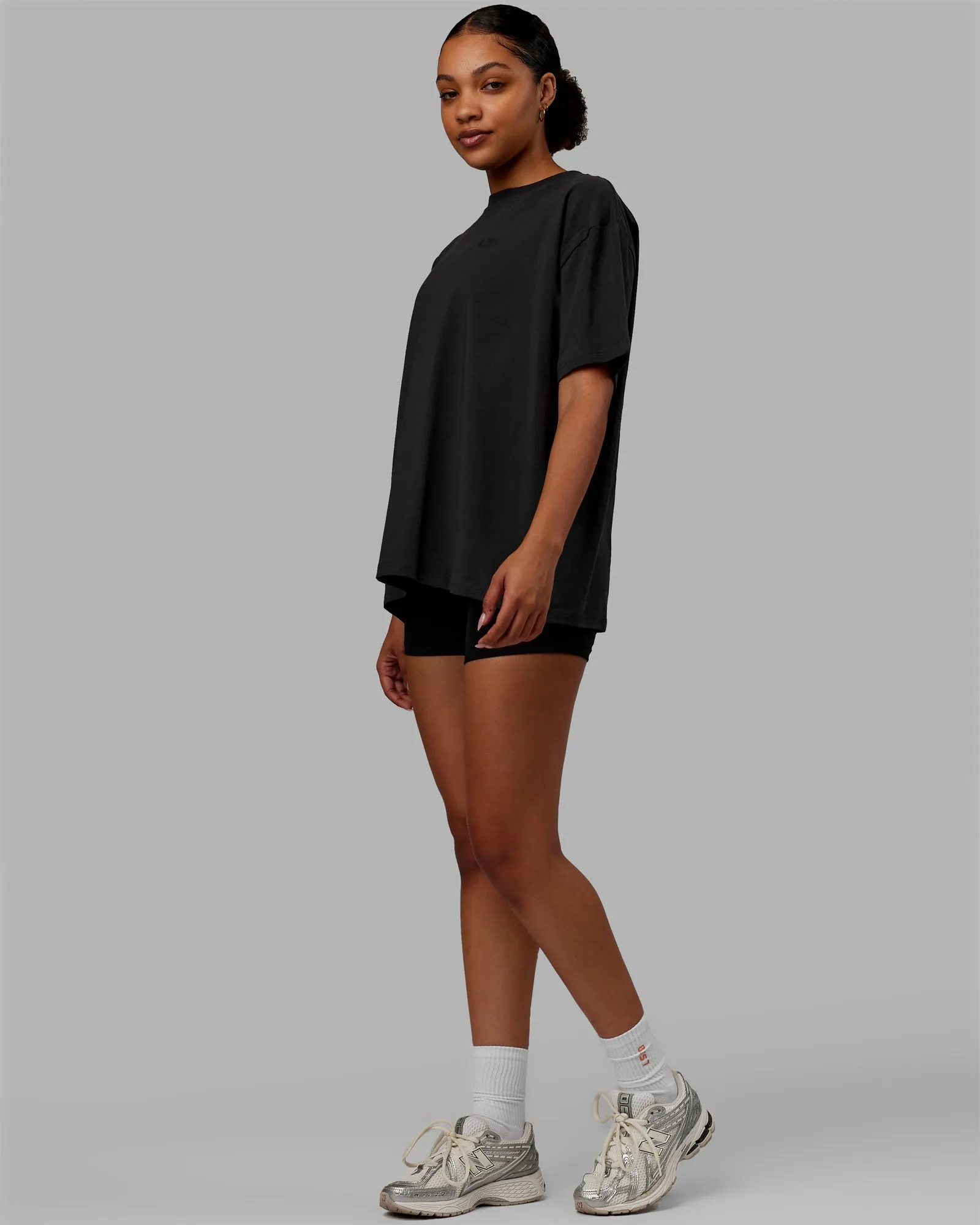 E.T.J FLXCotton Oversized Tee - Phantom-Black sold by LSKD product image thumbnail 3